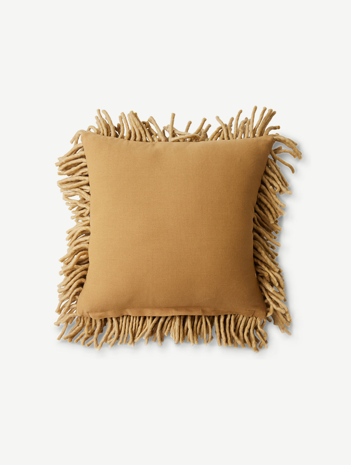 Flauschiges Wollkissen - Olive