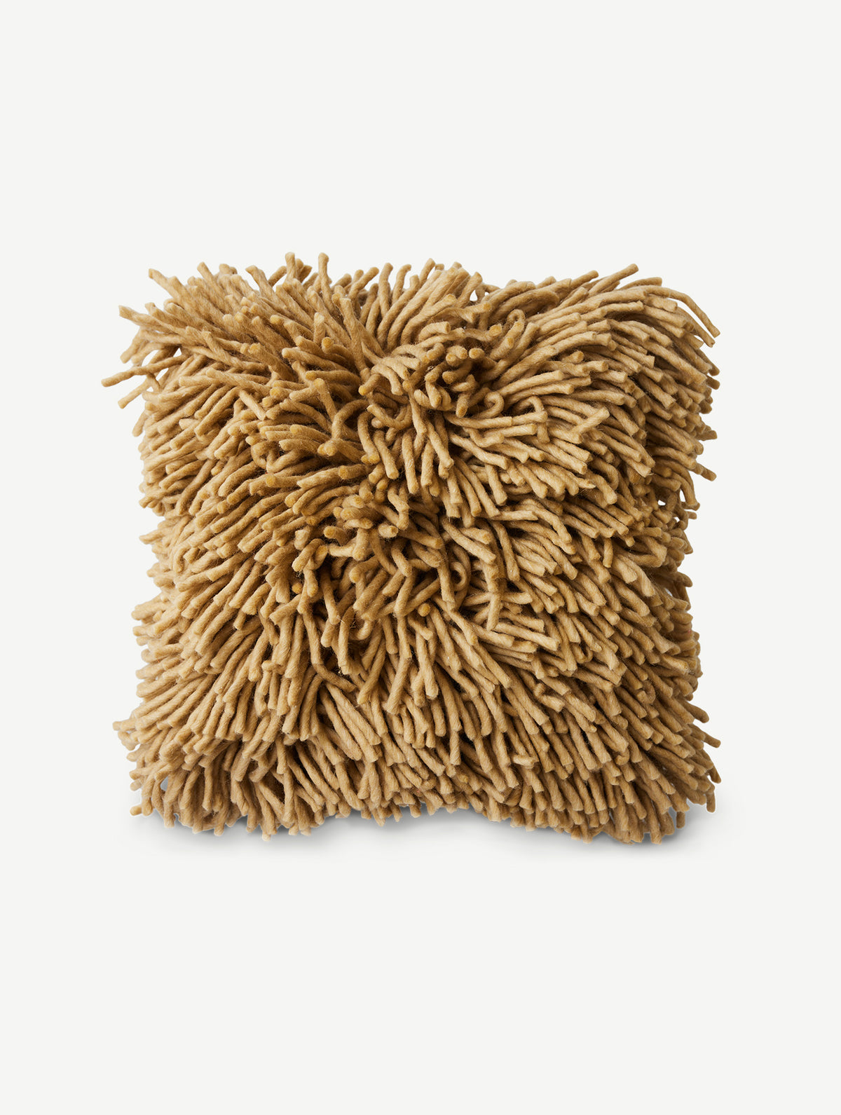 Flauschiges Wollkissen - Olive