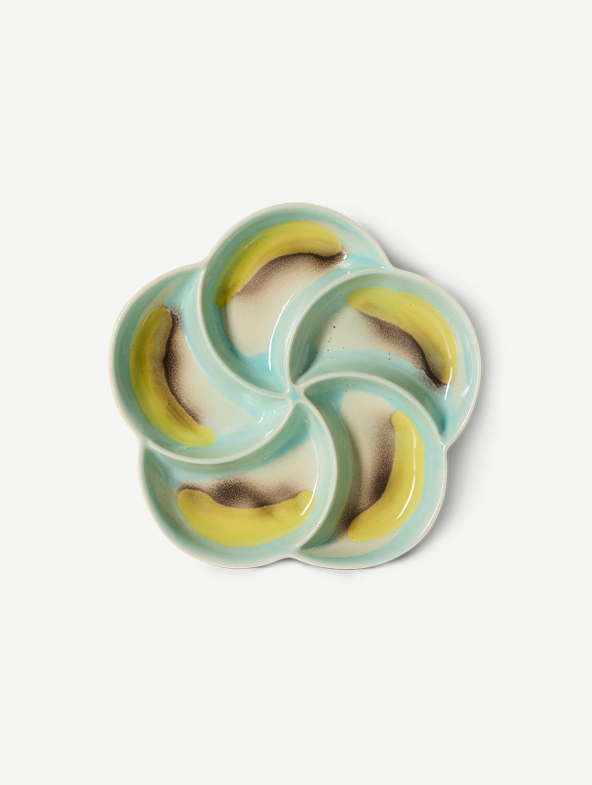 Snack-Tablett 70s - Keramik - "Glint"