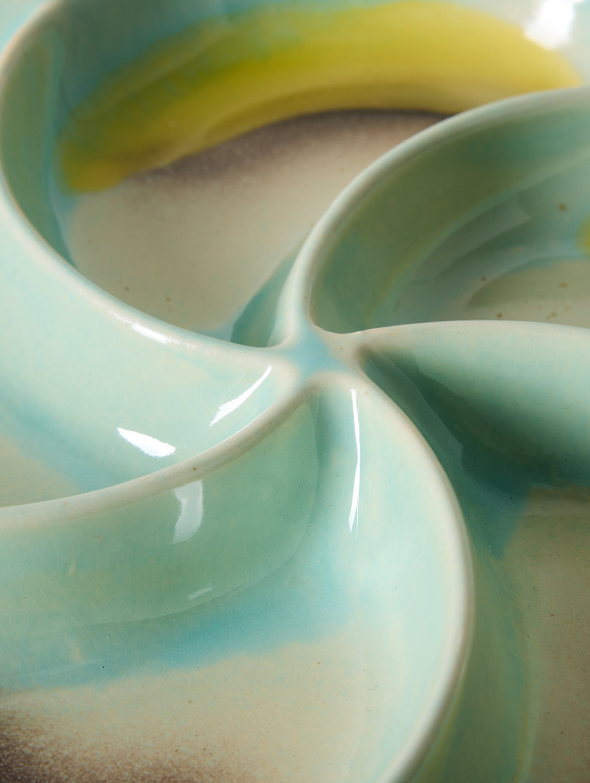 Snack-Tablett 70s - Keramik - "Glint"