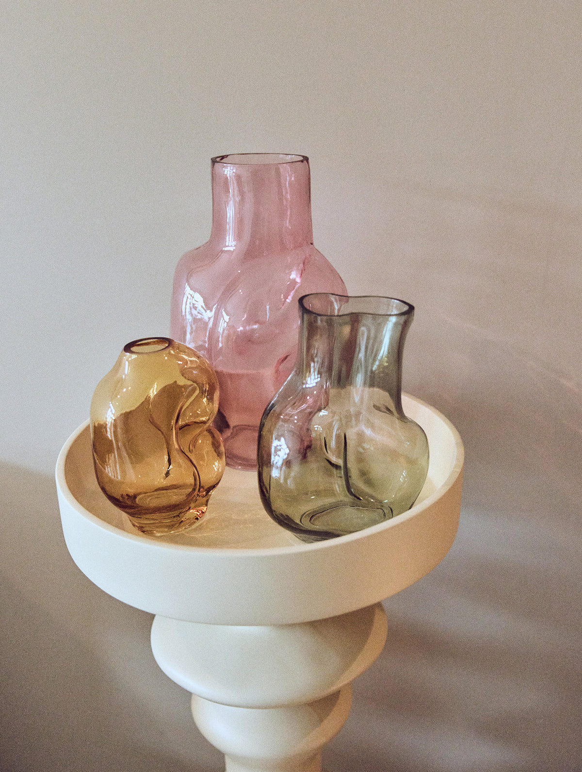 "Gleam" Glasvase - Amber