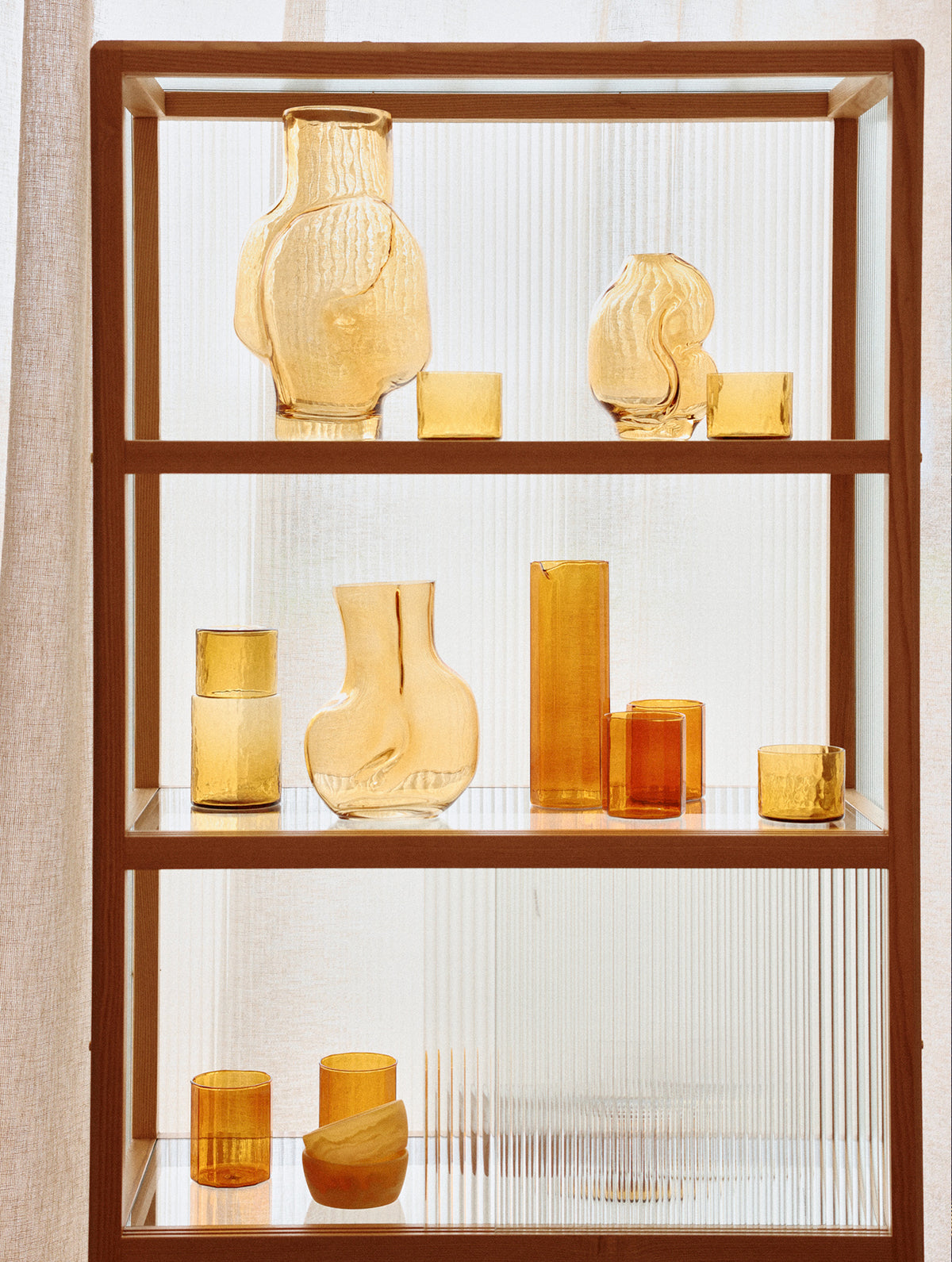 "Gleam" Glasvase - Amber