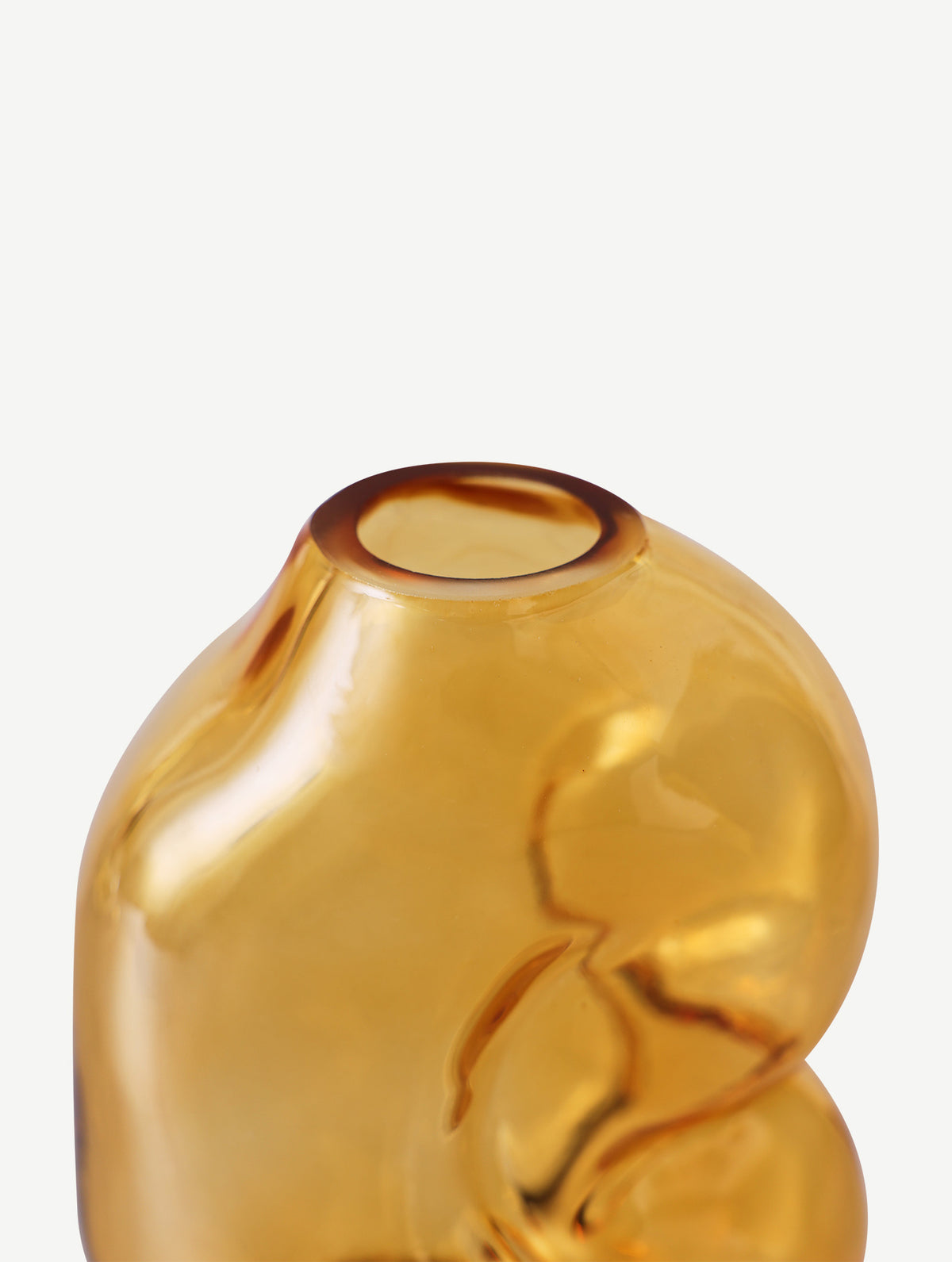 "Gleam" Glasvase - Amber