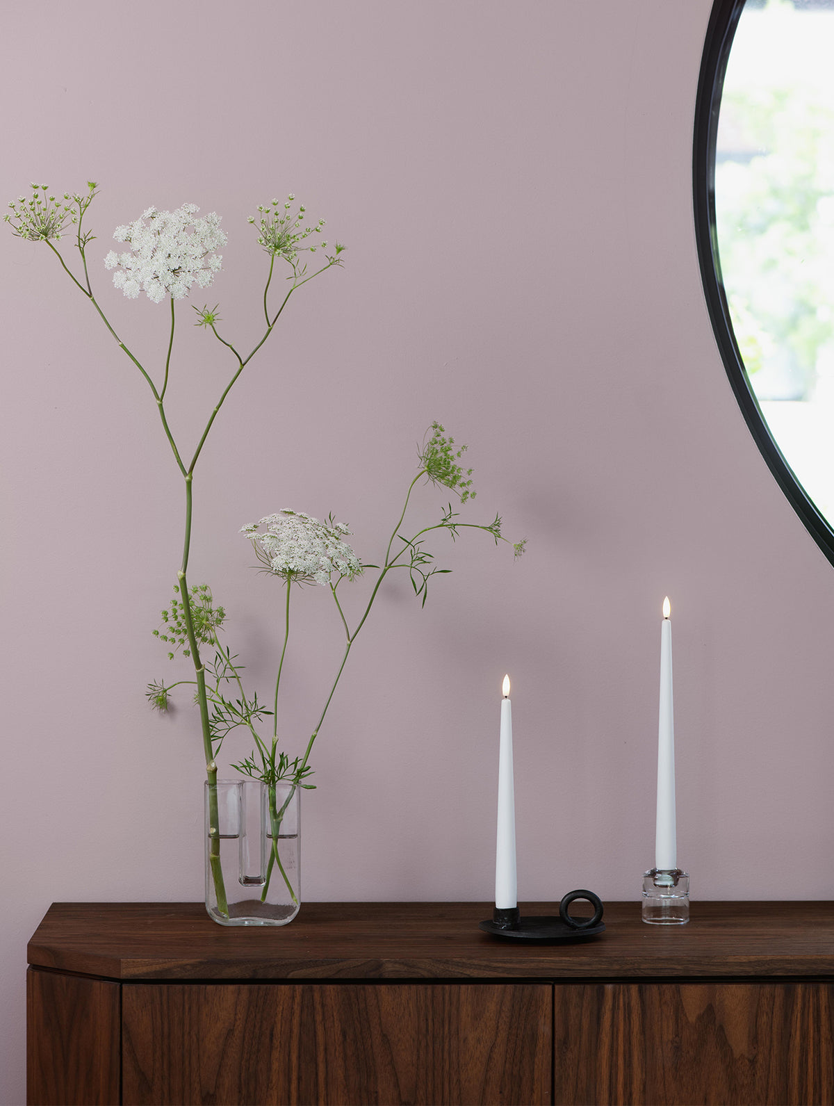 LED-Stabkerzen 2er-Set - White
