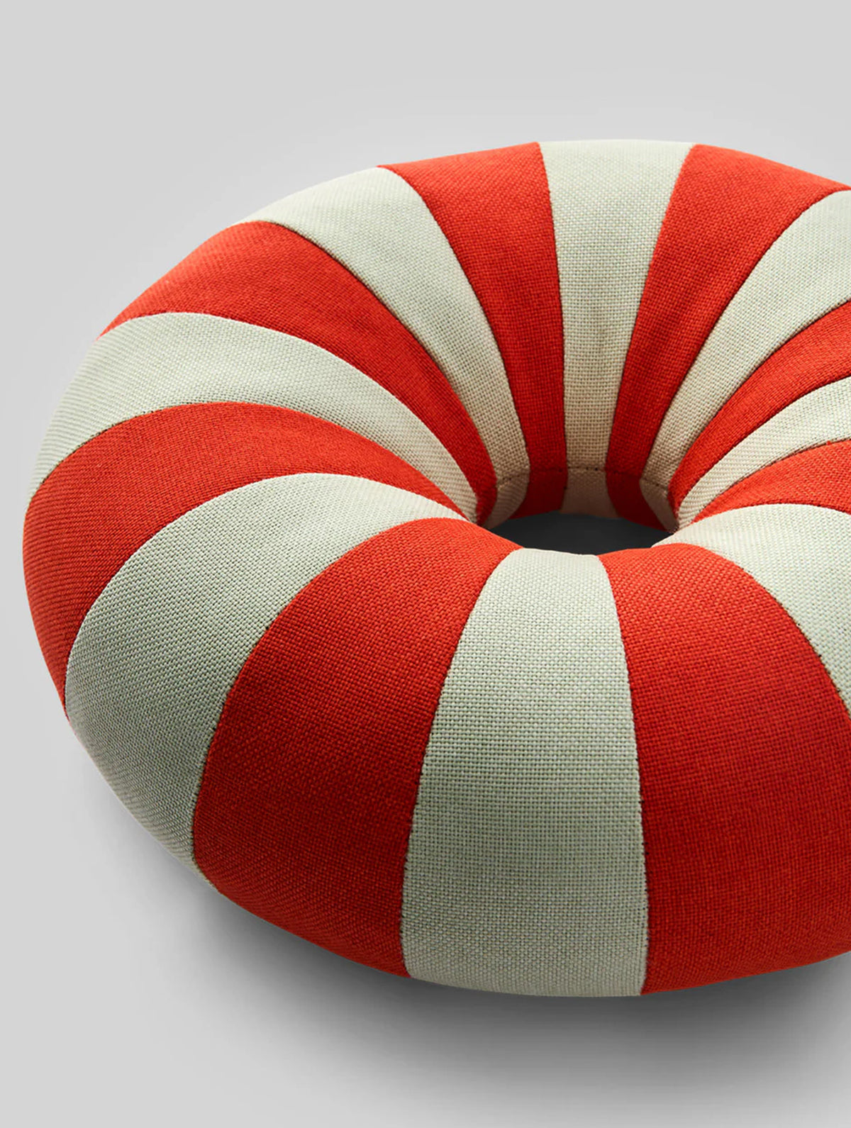 Rundes Kissen "Float" - Red/Mint