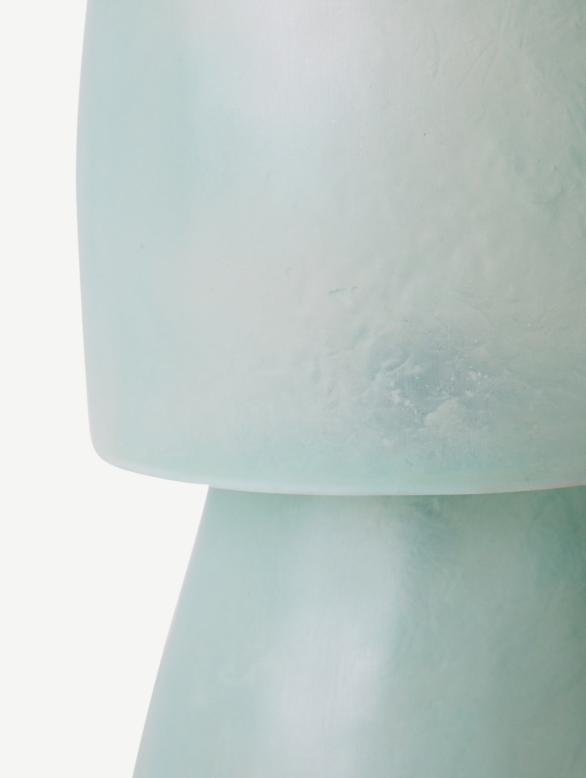 Glassfiber Tischleuchte - Petrol Blue