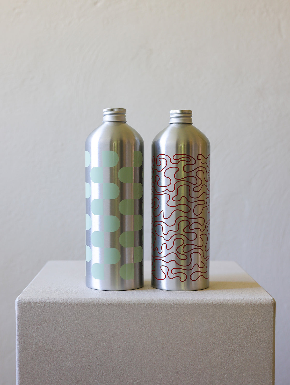 Aluminiumflaschen 2er-Set – Medium