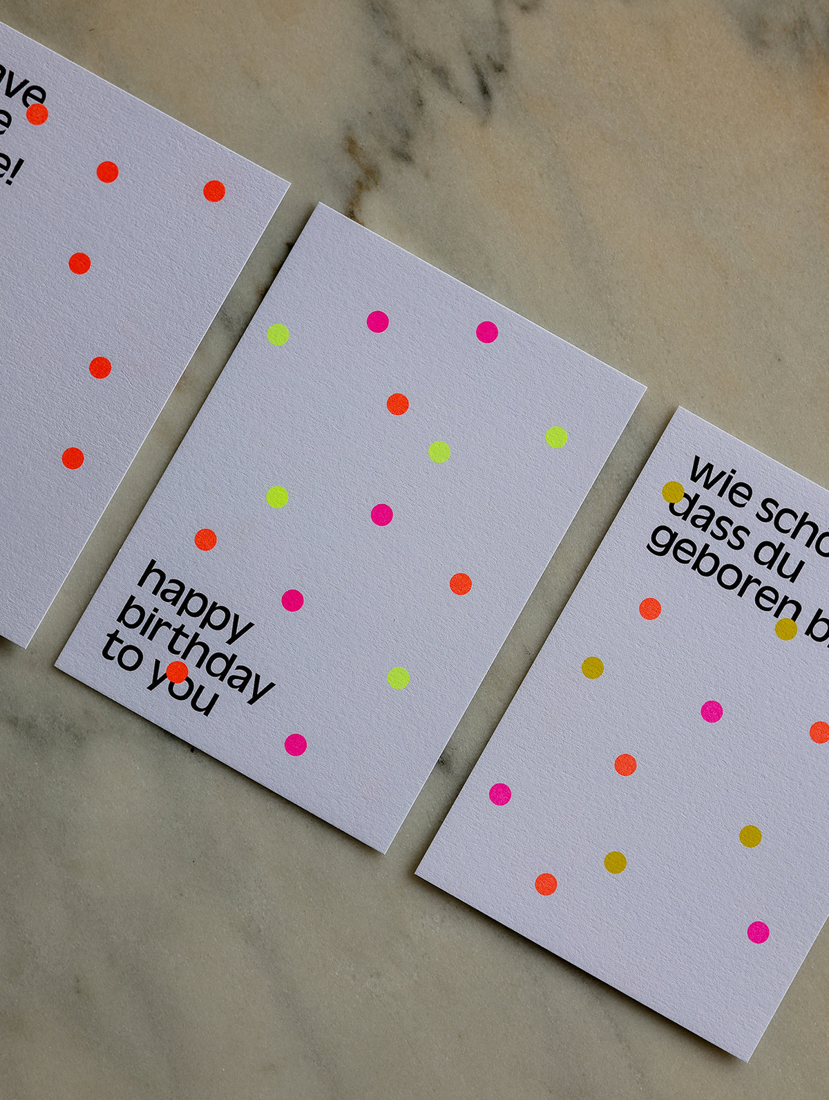 Postkarte "Happy Dots"