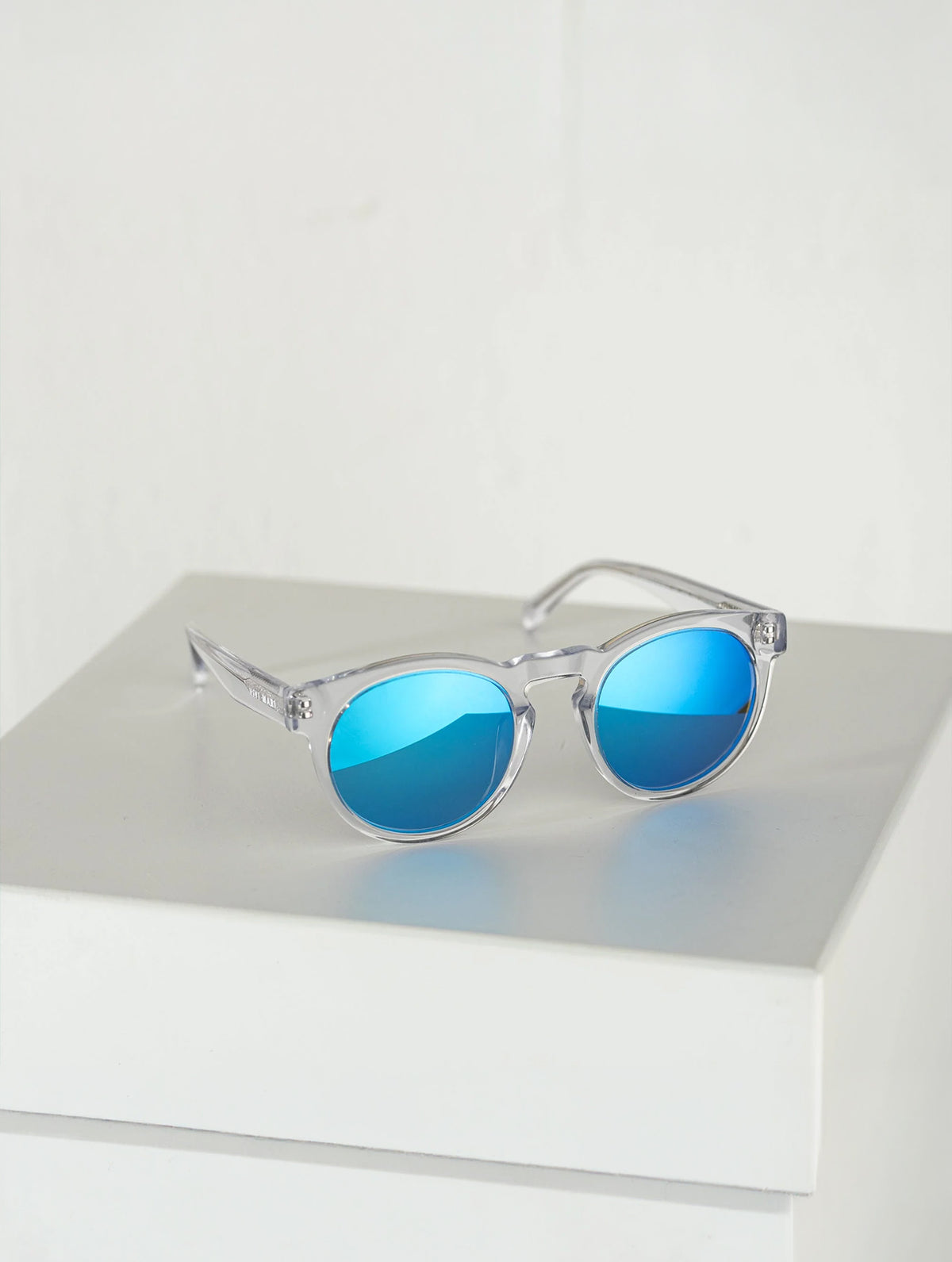 Sonnenbrille "Kiss the Sun" - Transparent Silver Blue