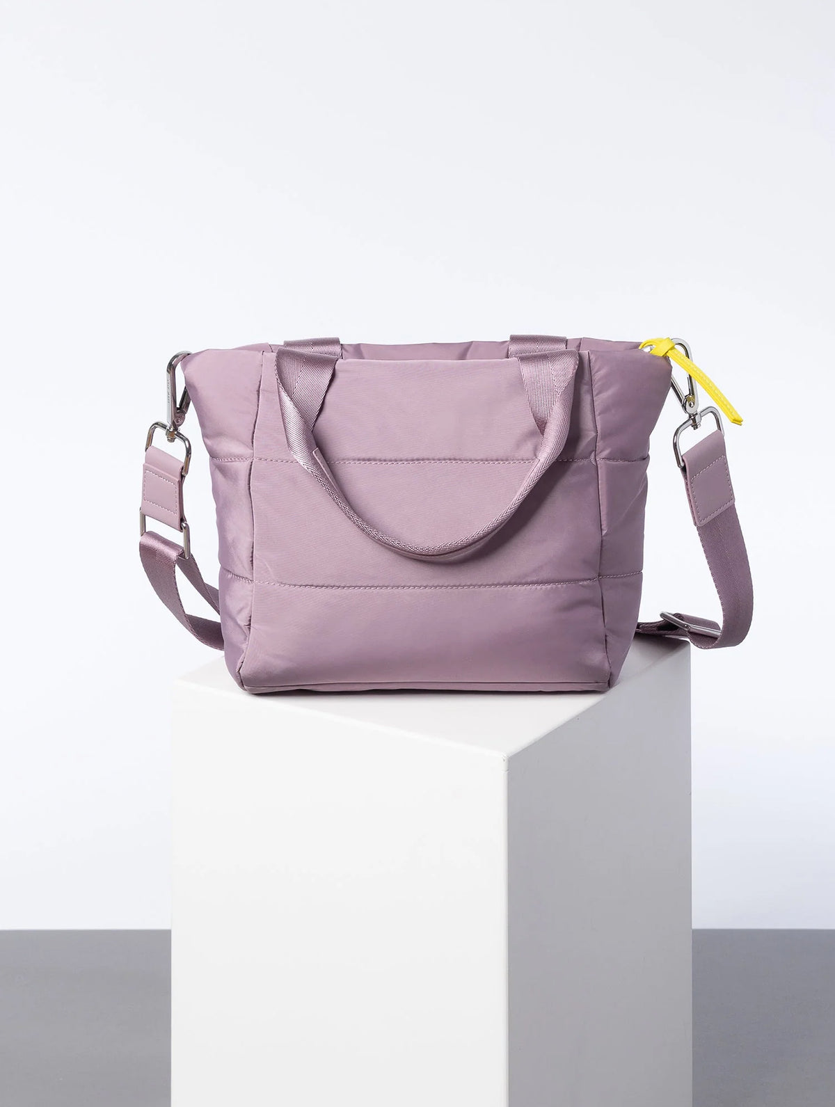 Padded Tote Bag Small - Ash Plum