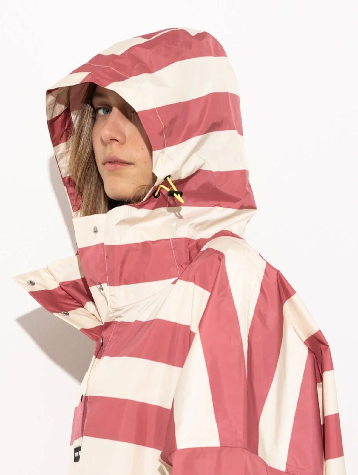 Raincoat - Bold Stripes Blush/Sand
