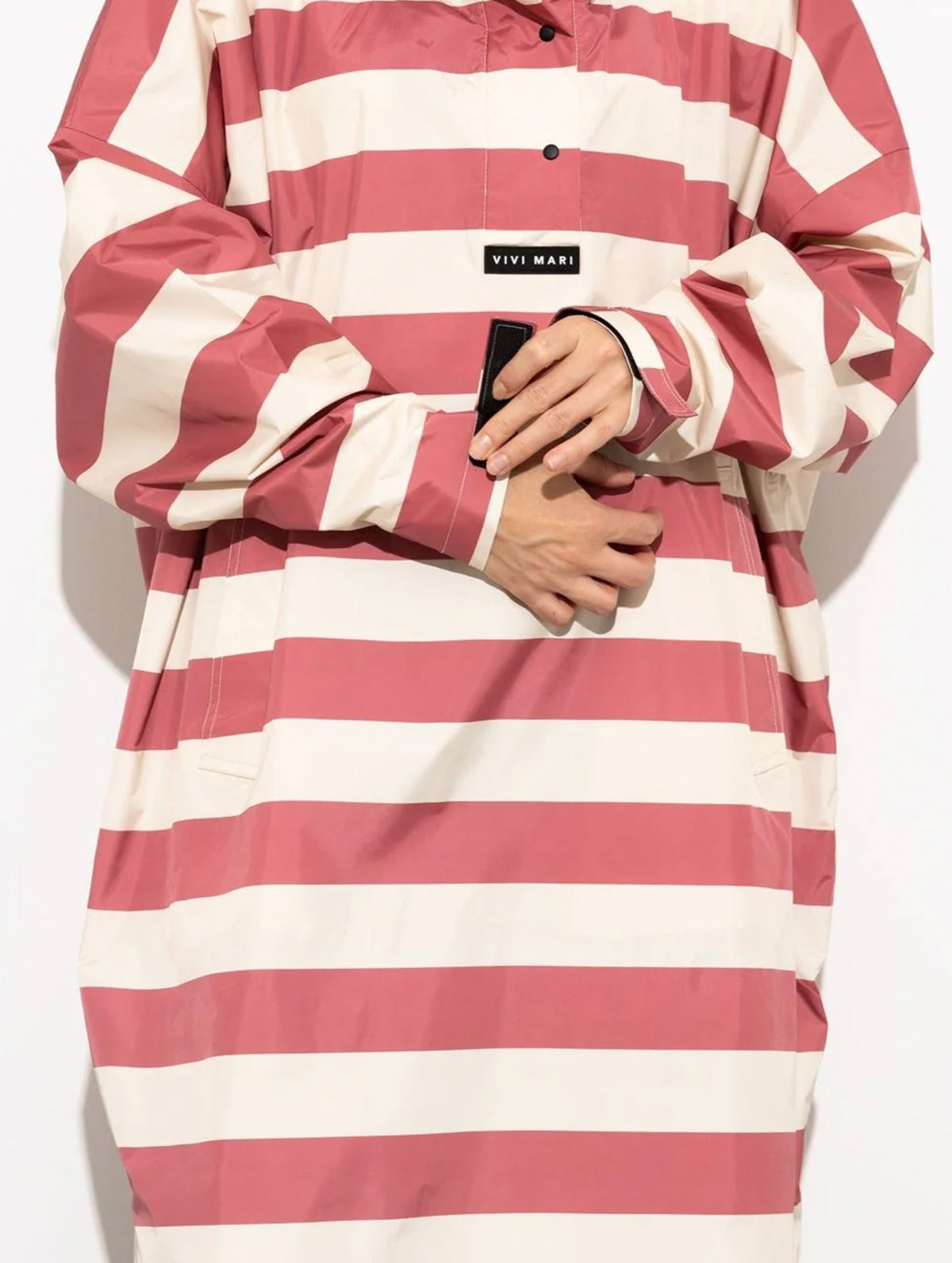Raincoat - Bold Stripes Blush/Sand
