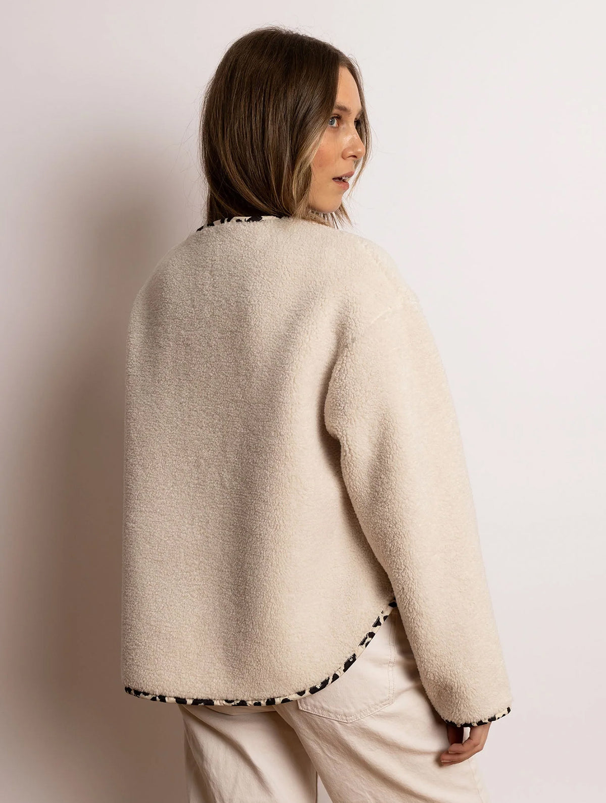 Teddy Fleece Jacket - Sand