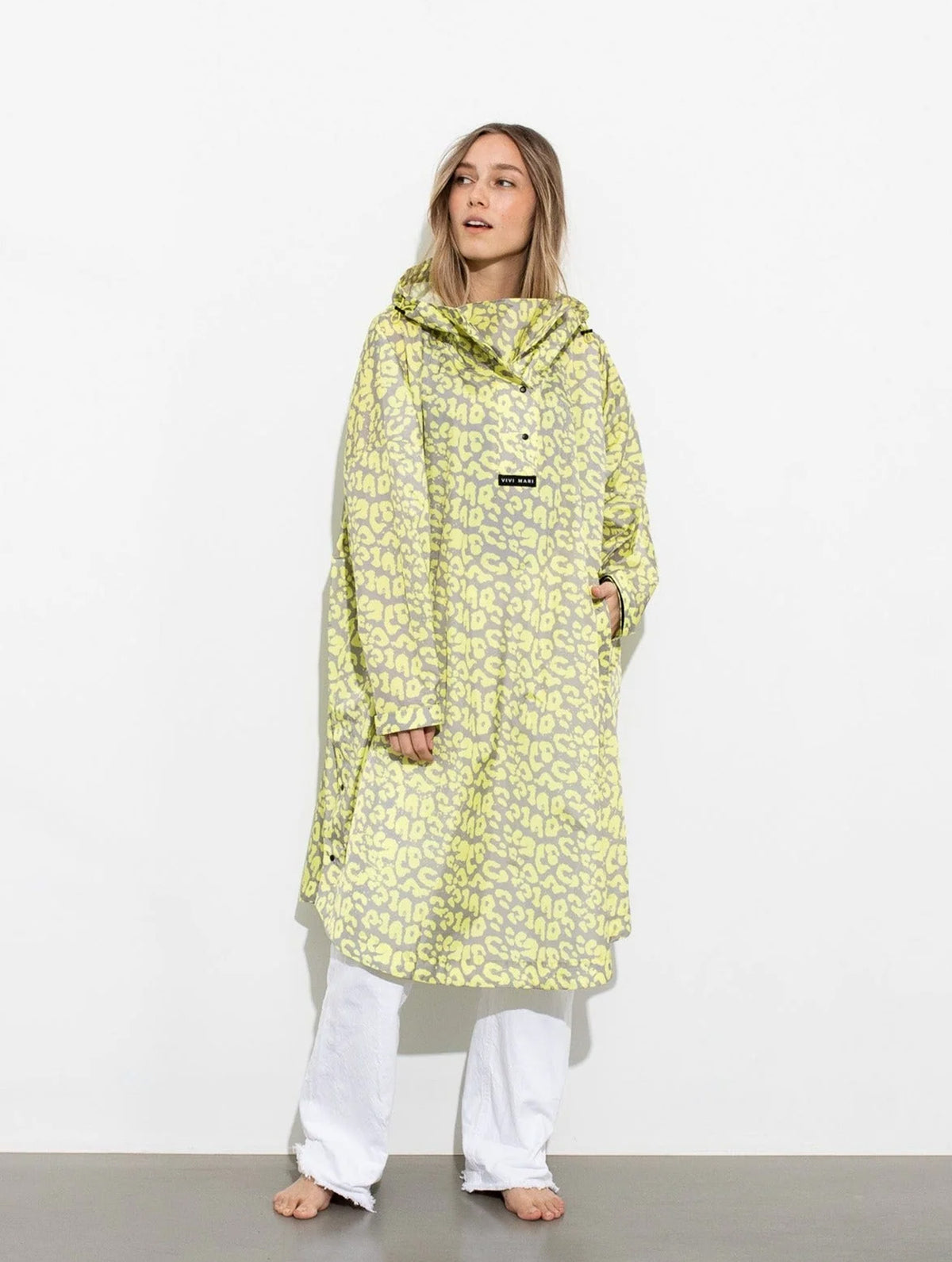 Raincoat - Leo Splashes Yellow/Grey