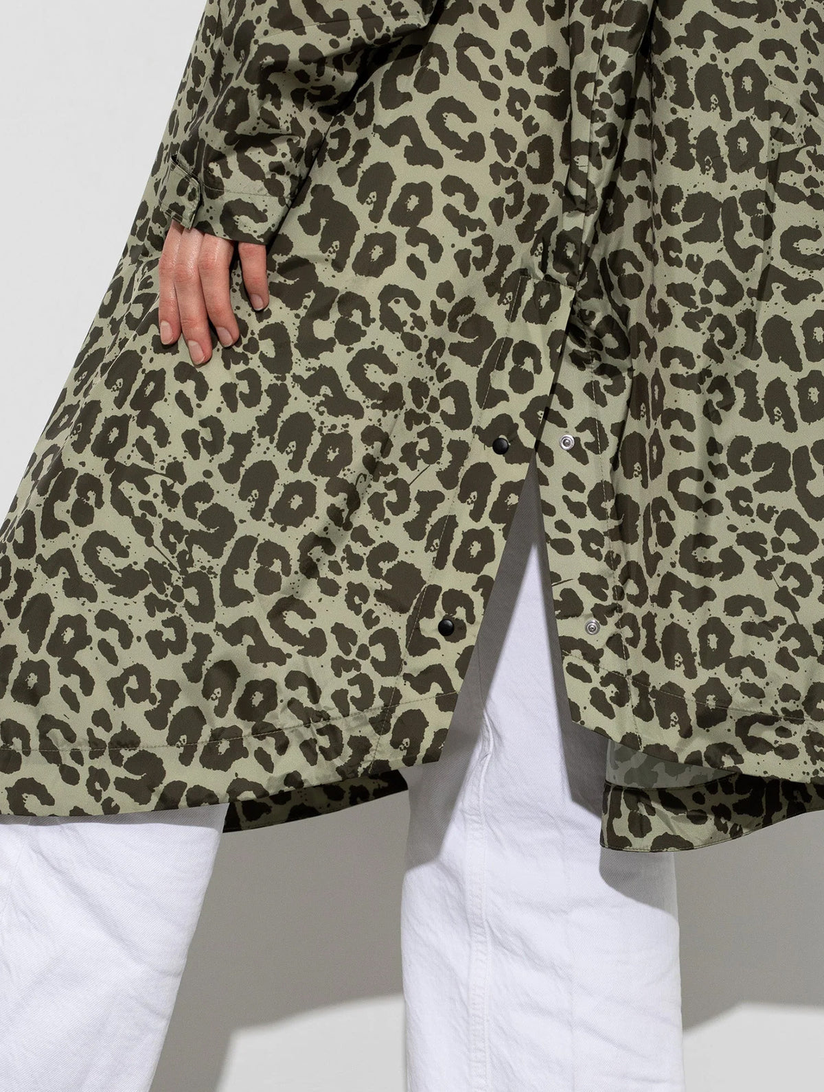 Raincoat - Leo Splashes Olive/Pale Olive