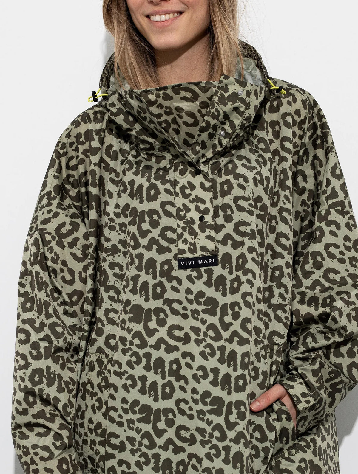 Raincoat - Leo Splashes Olive/Pale Olive
