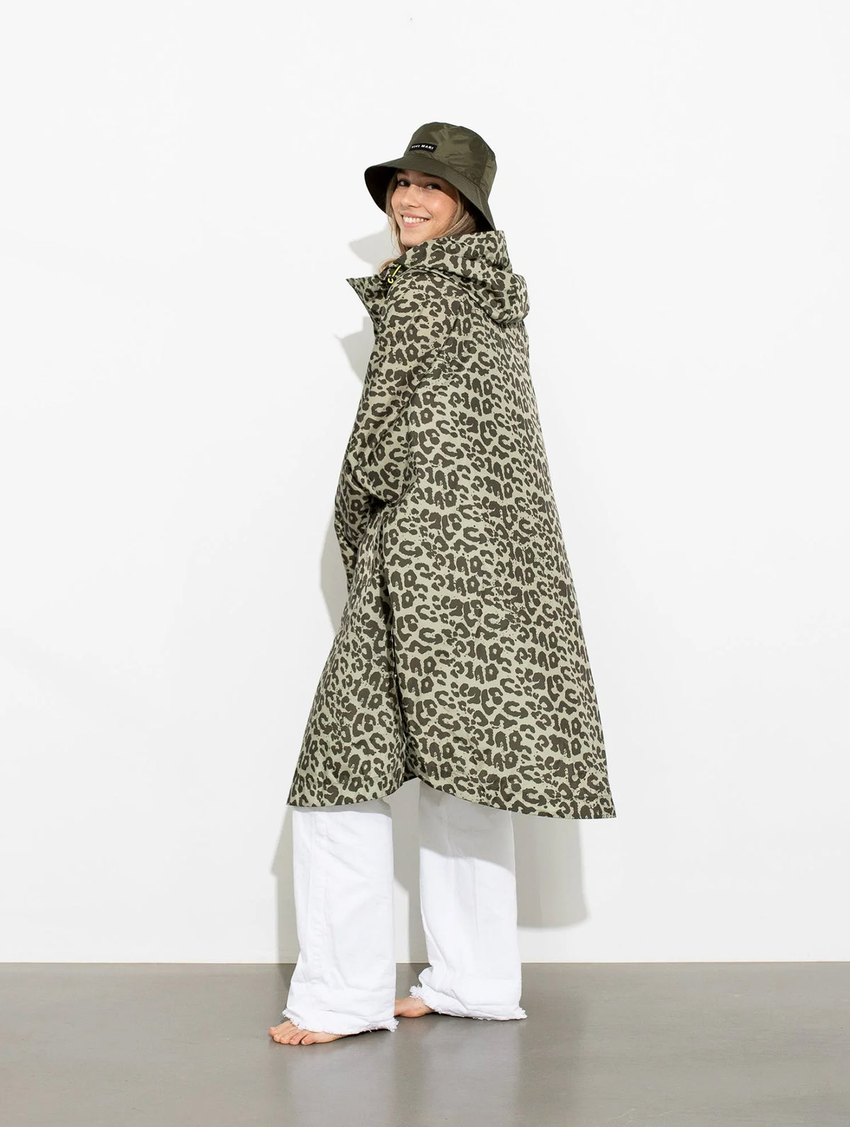 Raincoat - Leo Splashes Olive/Pale Olive