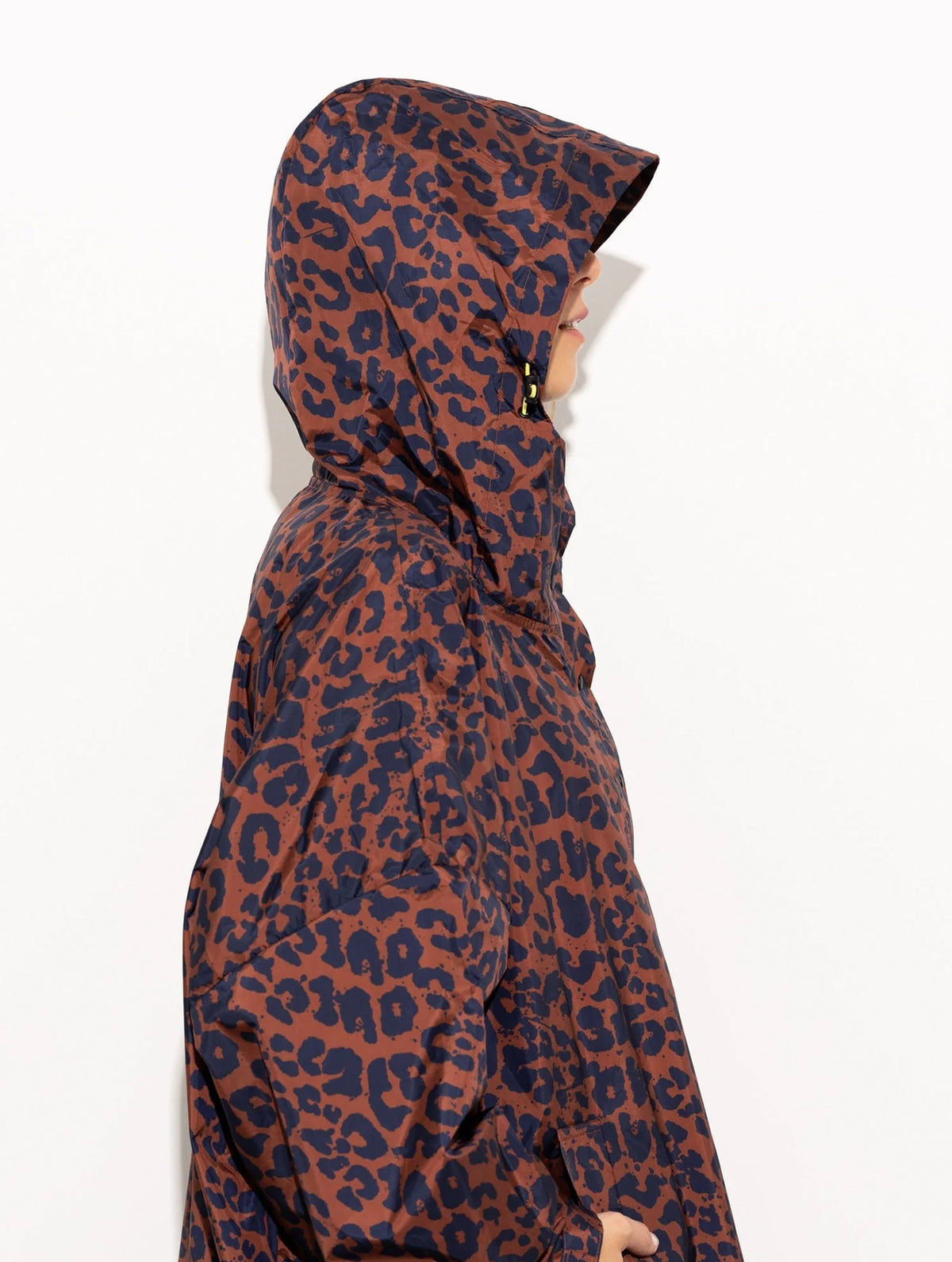 Raincoat - Leo Splashes Navy/Rust