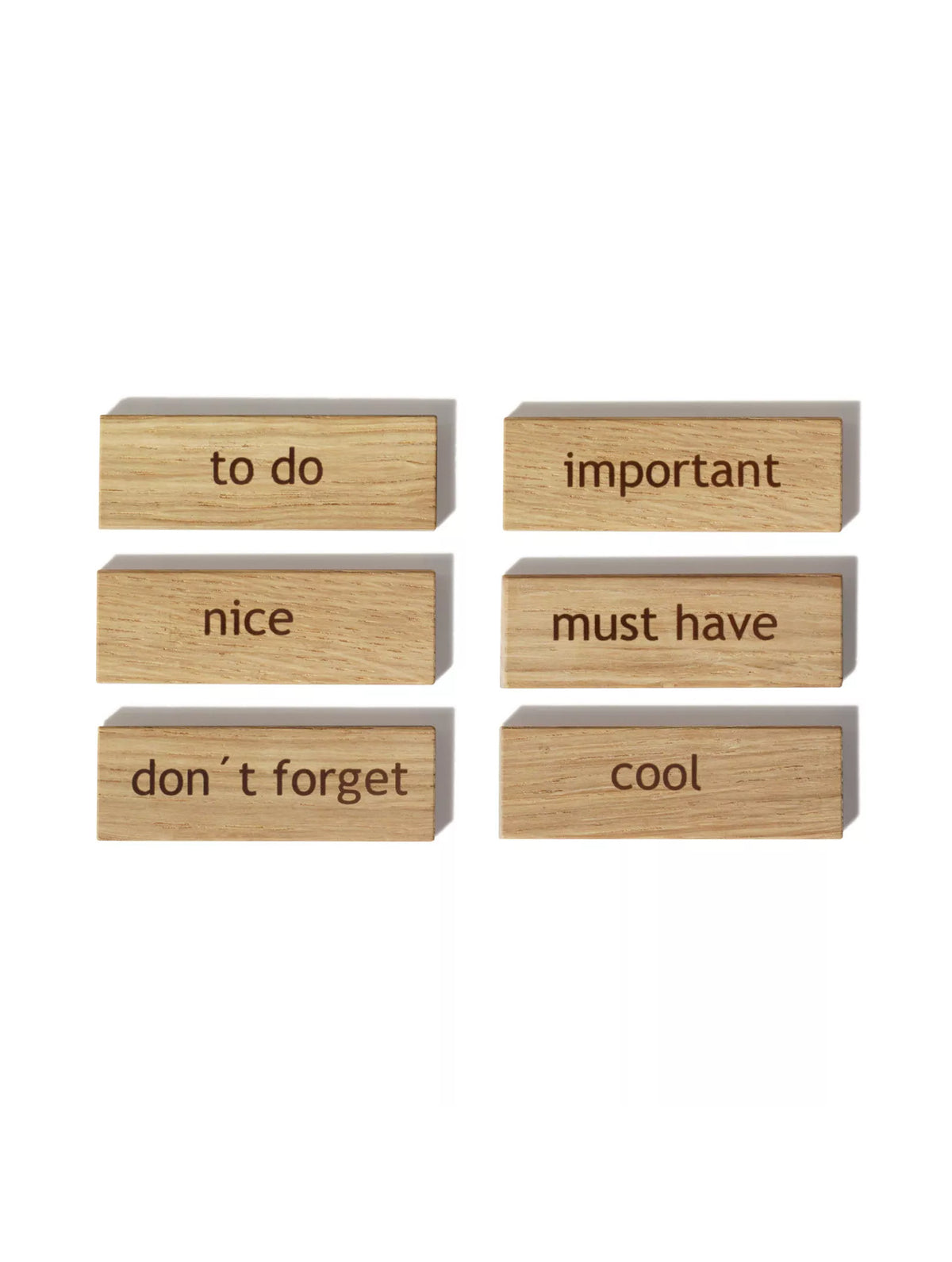 Holzmagnete "Words"
