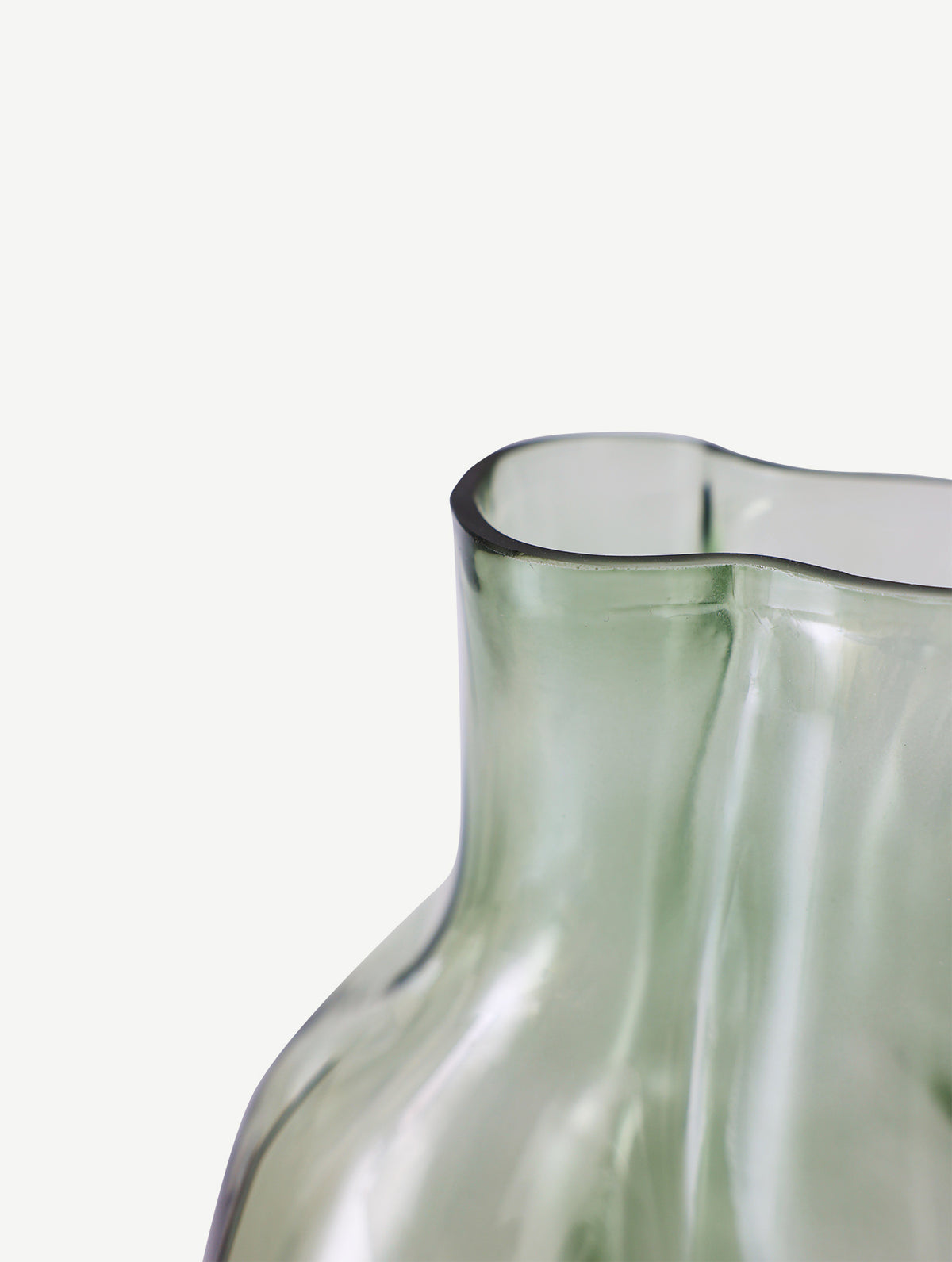 "Gleam" Glasvase - Olive