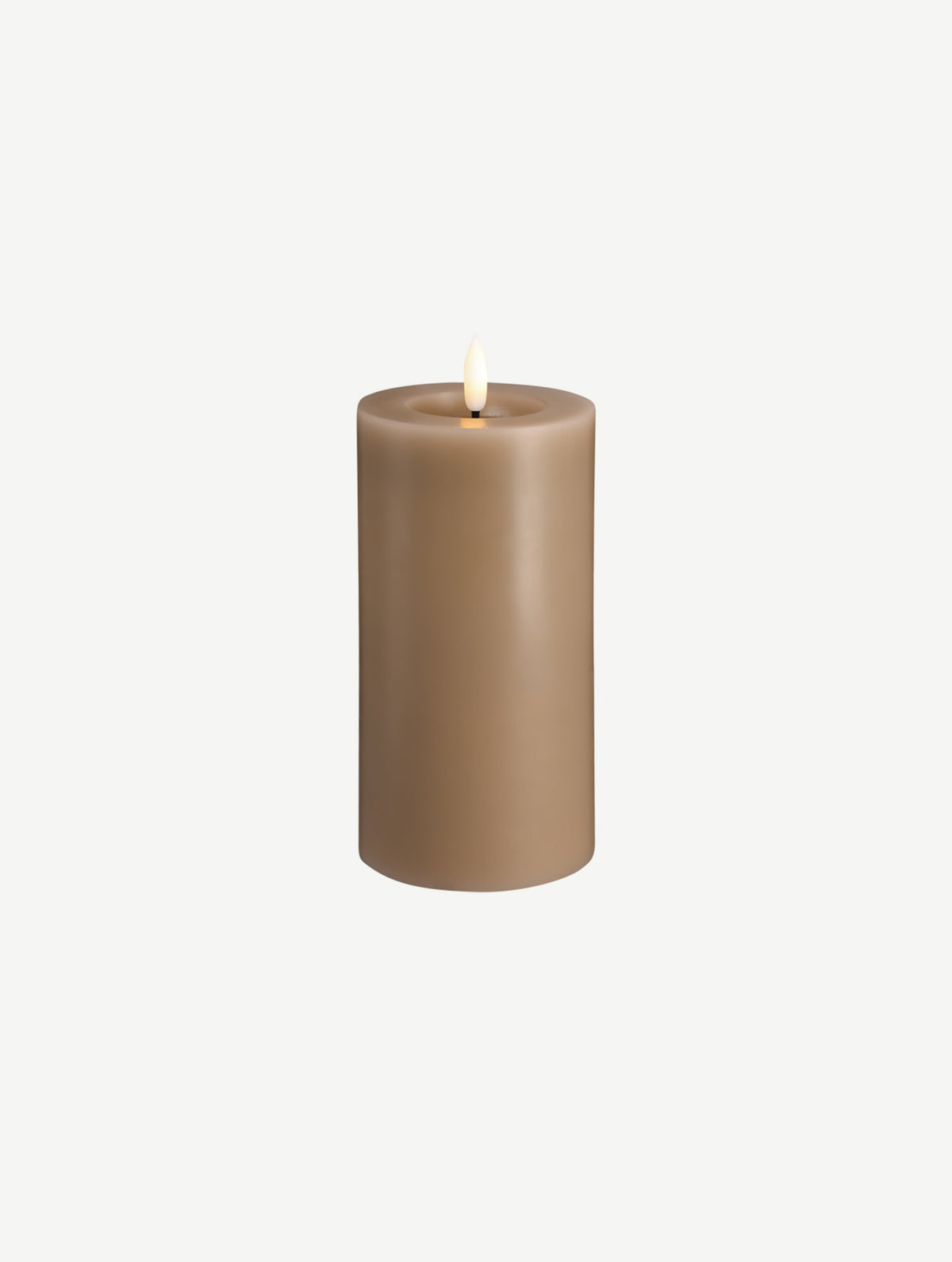 LED-Stumpenkerze - Sand