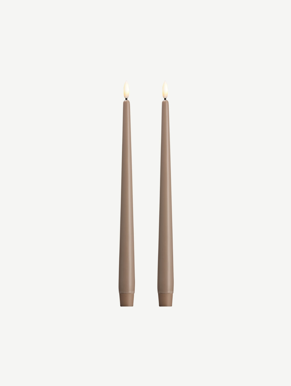 LED-Stabkerzen 2er-Set - Sand