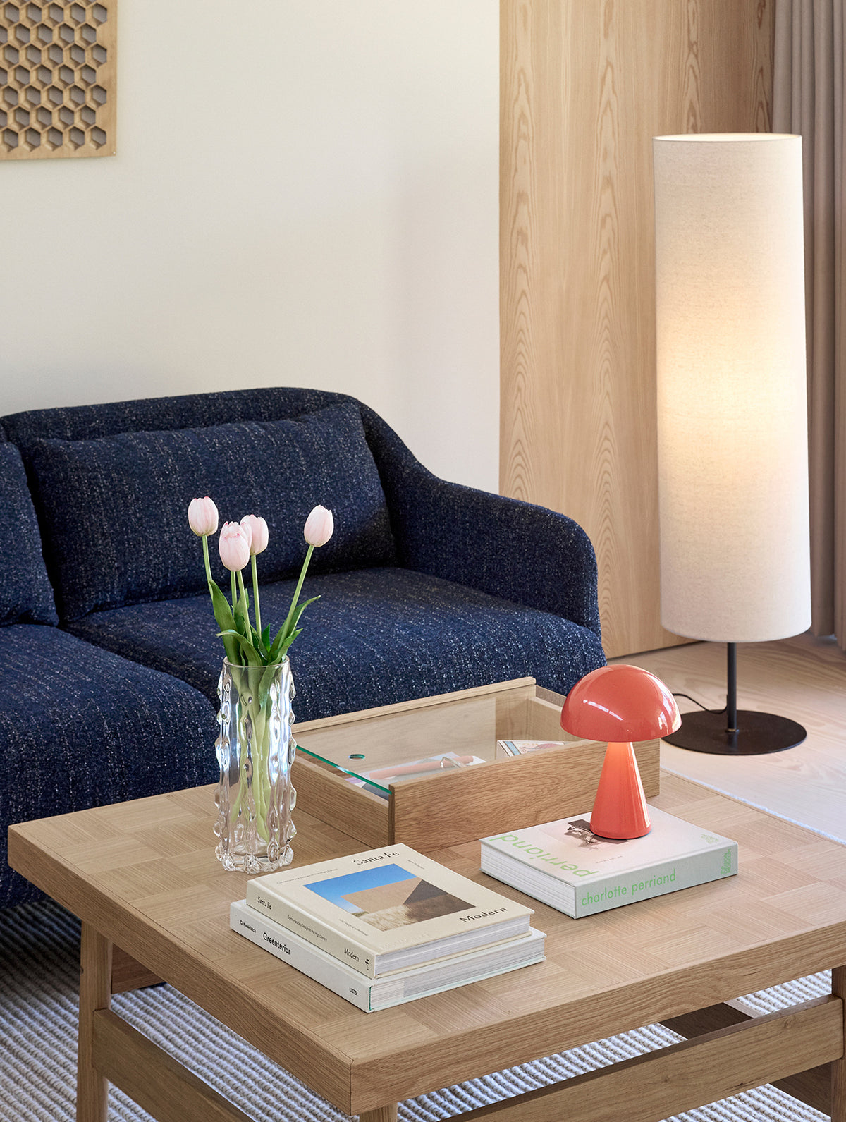 "Mush" Tragbare Lampe - Leuchtend Rot