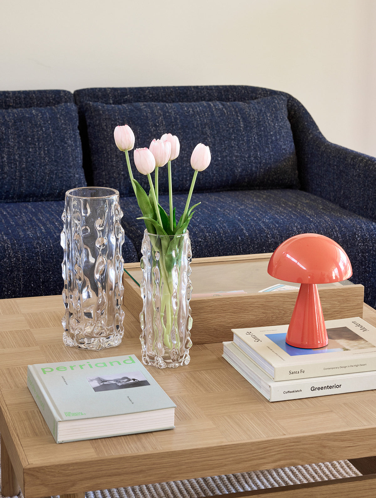 "Mush" Tragbare Lampe - Leuchtend Rot