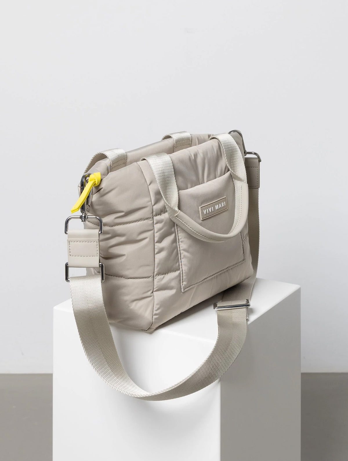 Padded Tote Bag Small - Stone