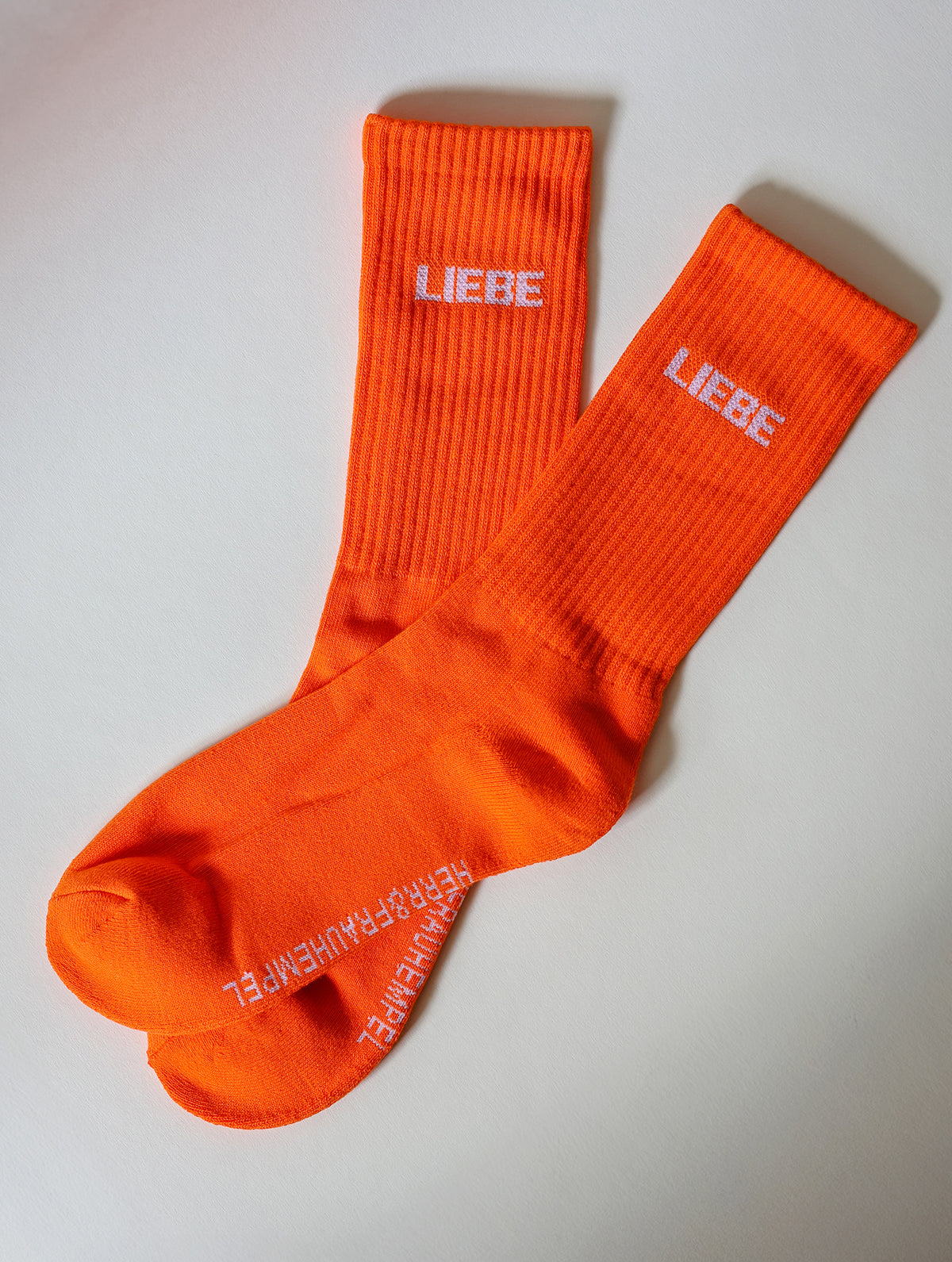 Socken "Liebe" - Orange