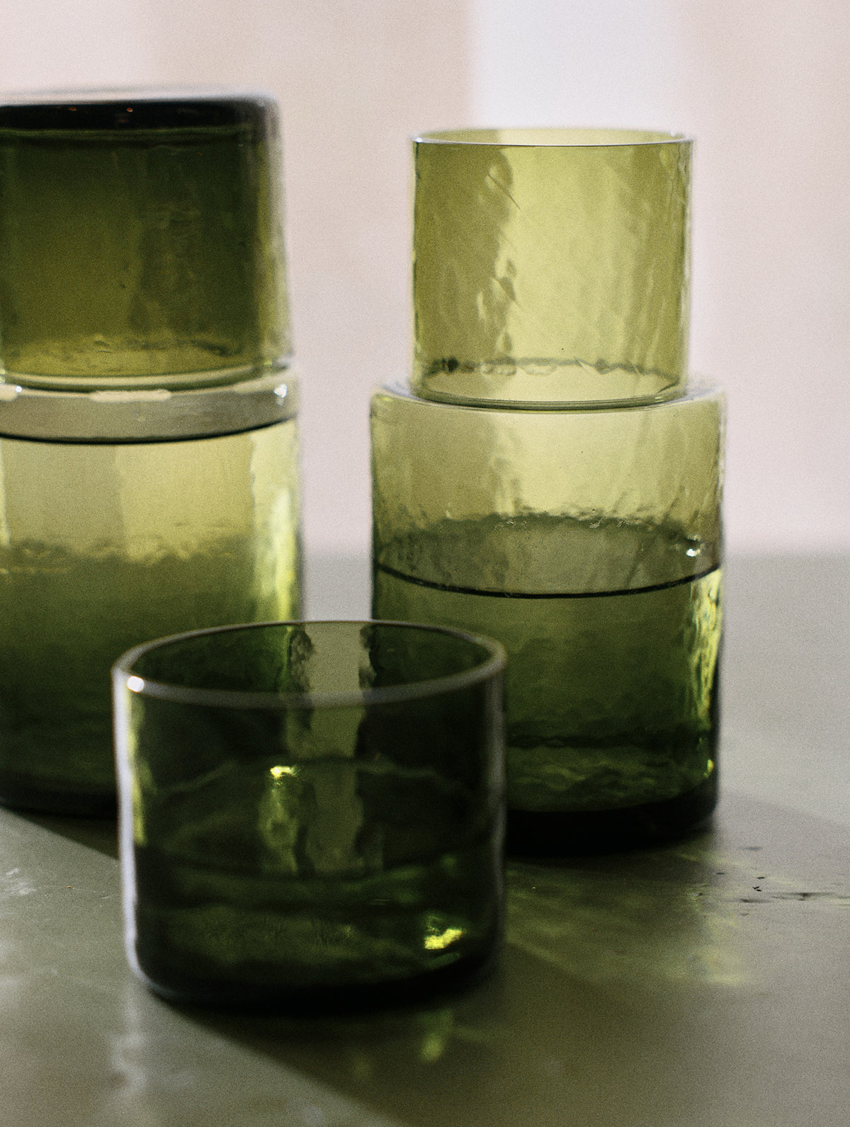 "Tube" Karaffe - Olive