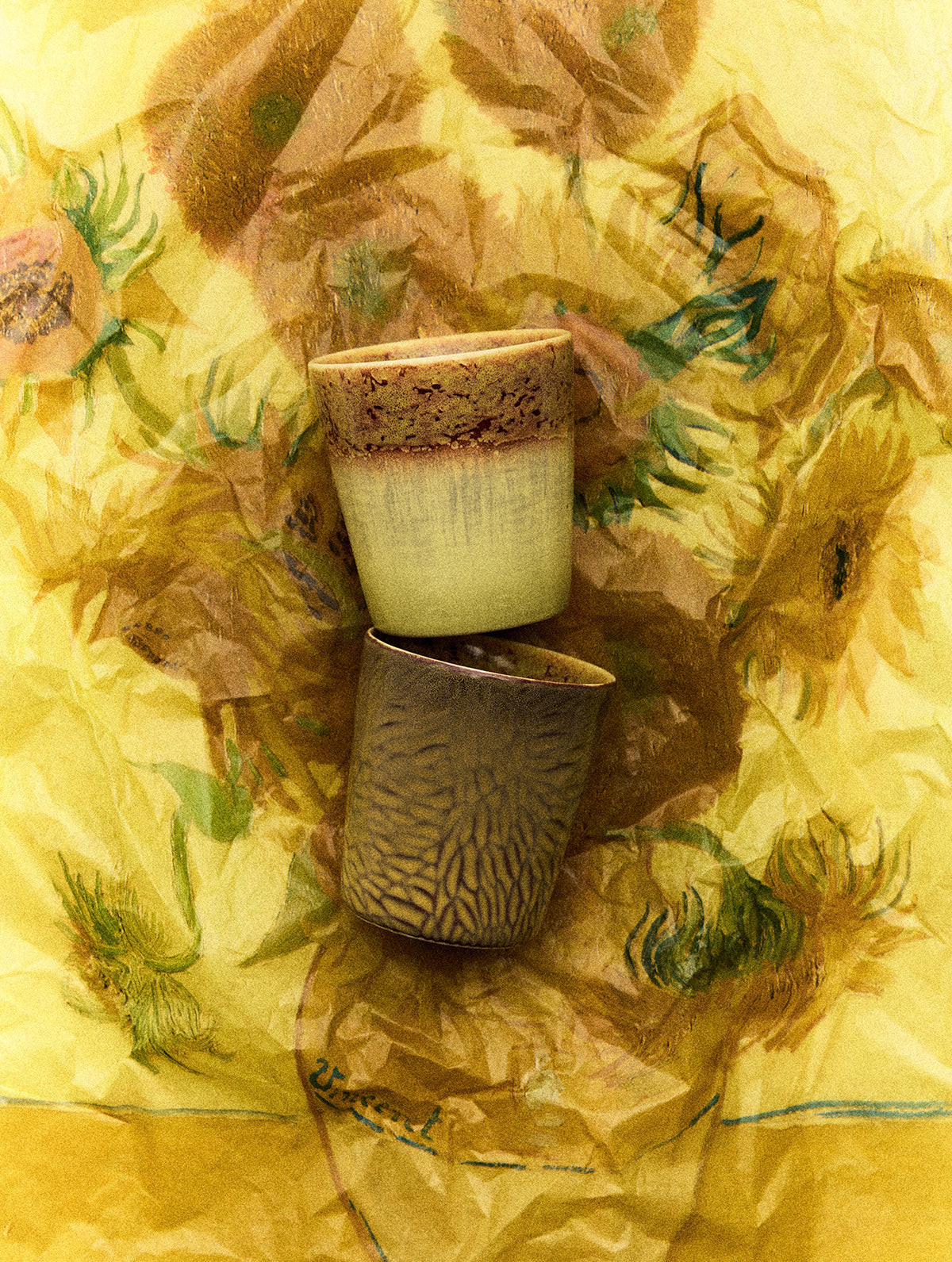 Kaffeebecher Keramik | Serie "Van Gogh" - 2er-Set
