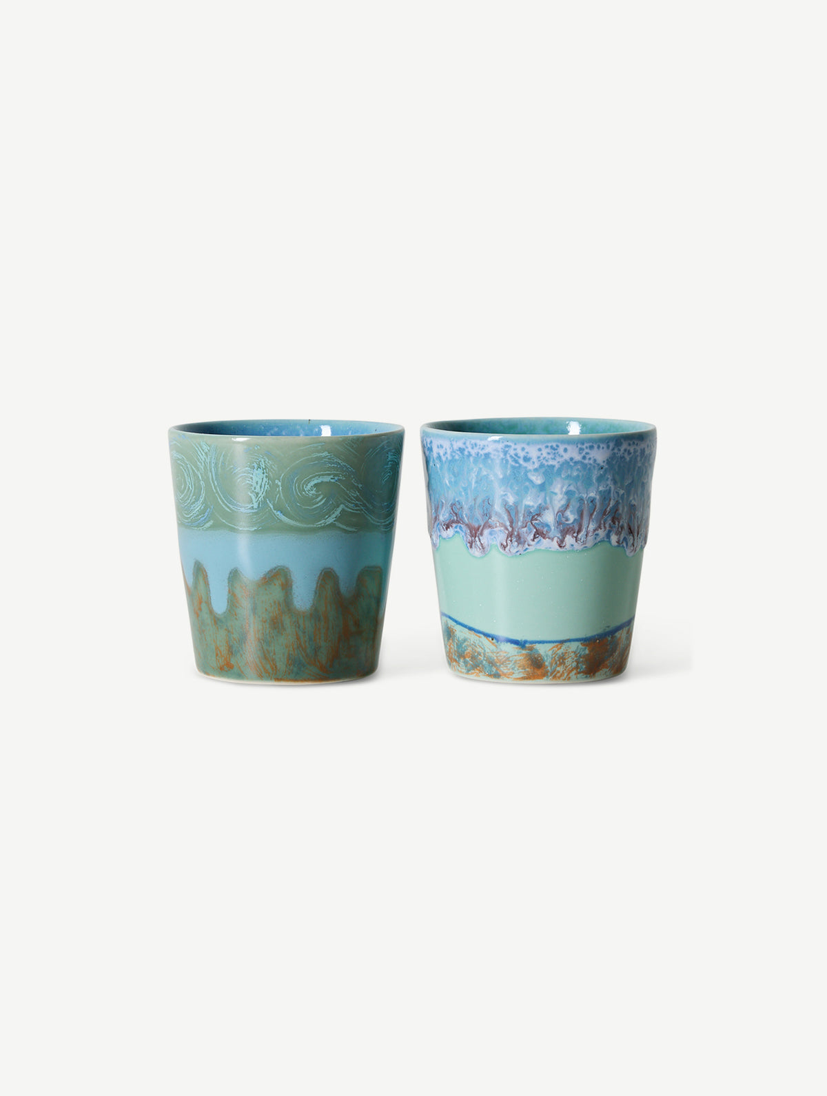 Kaffeebecher Keramik | Serie "Van Gogh" - 2er-Set