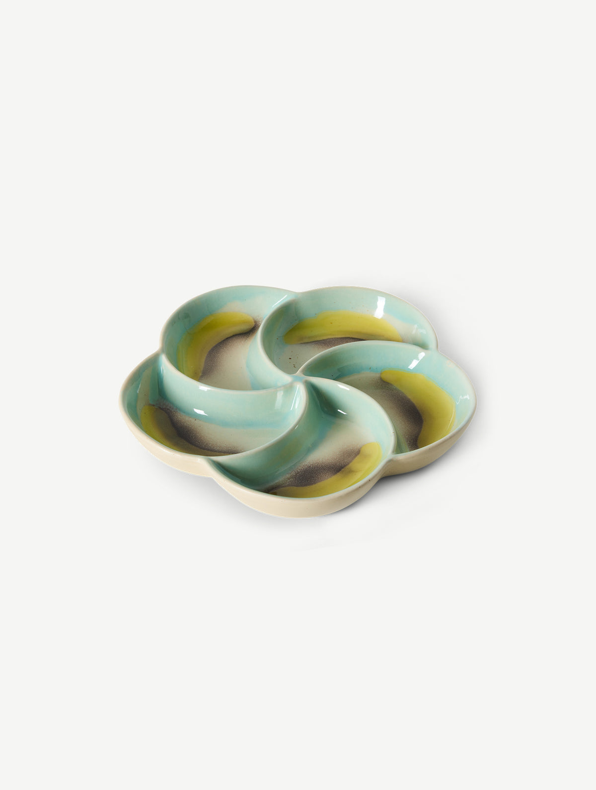 Snack-Tablett 70s - Keramik - "Glint"