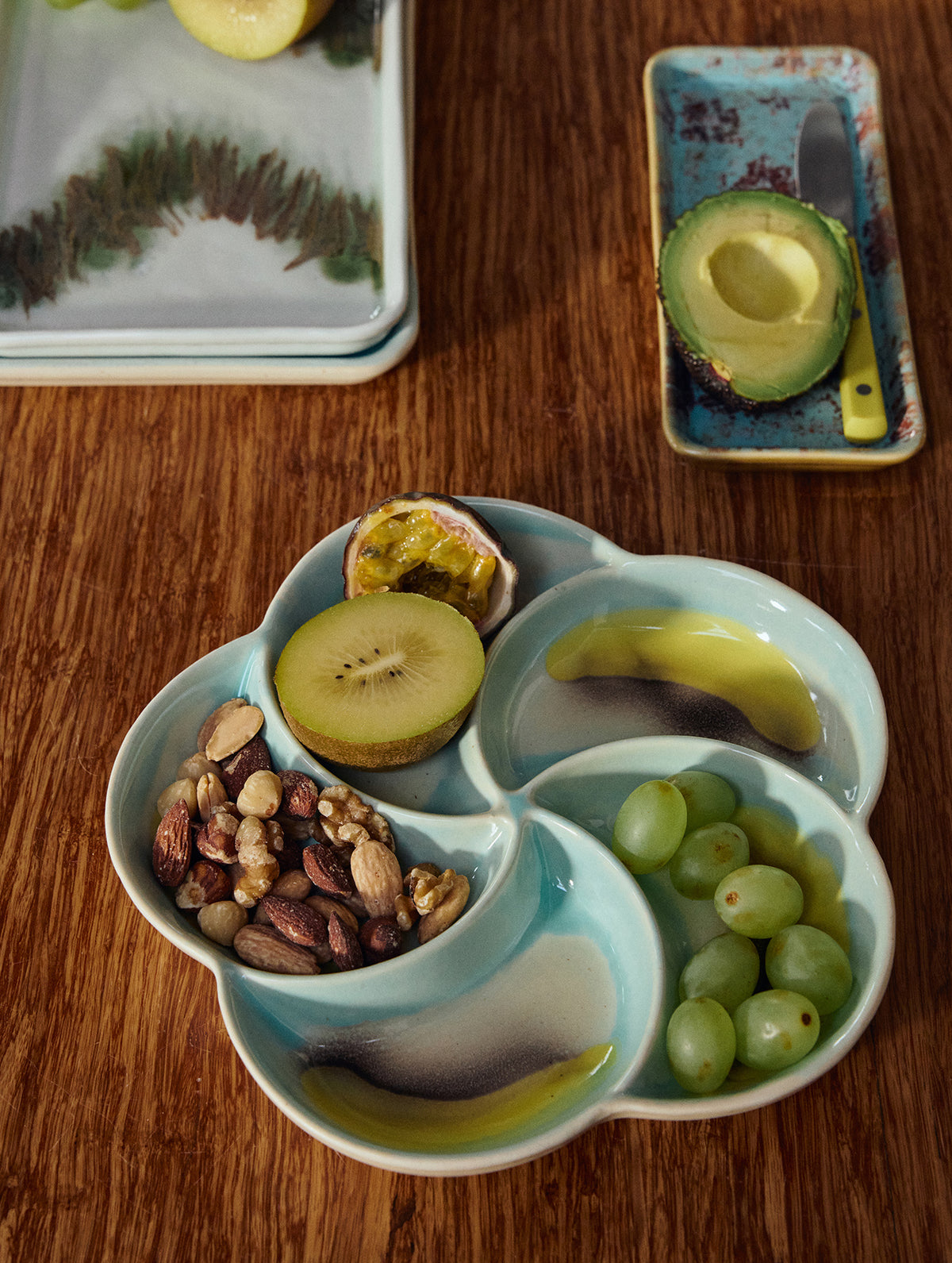 Snack-Tablett 70s - Keramik - "Glint"