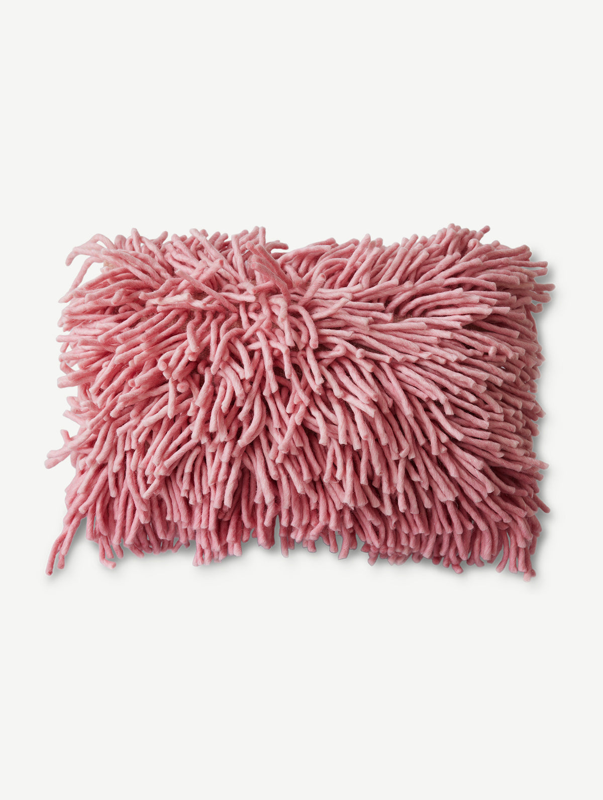 Flauschiges Wollkissen - Pink