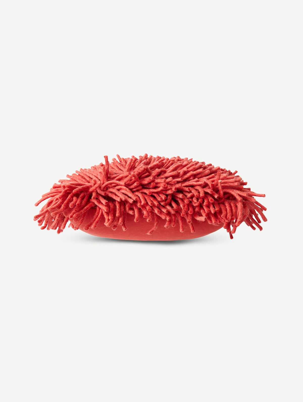 Flauschiges Wollkissen - Cherry Red