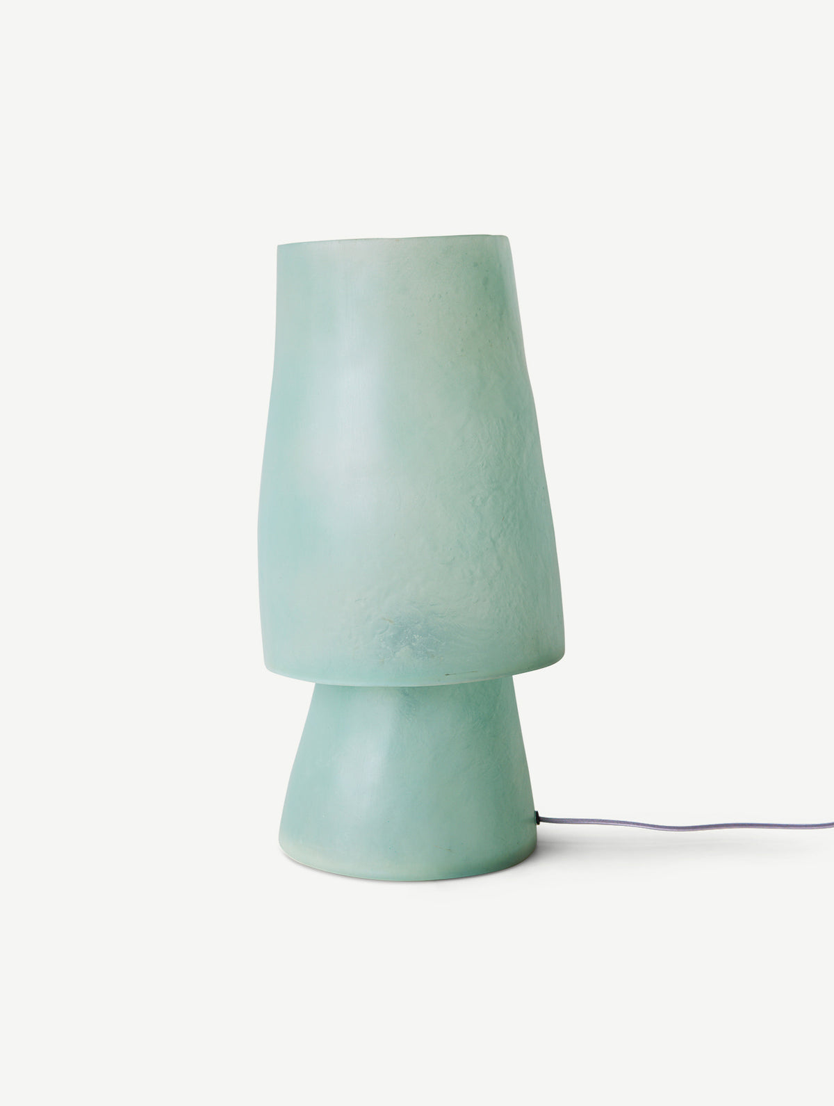 Glassfiber Tischleuchte - Petrol Blue