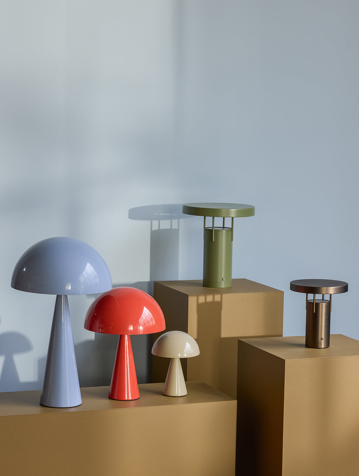 "Mush" Tischlampe Mini - Leuchtend Rot