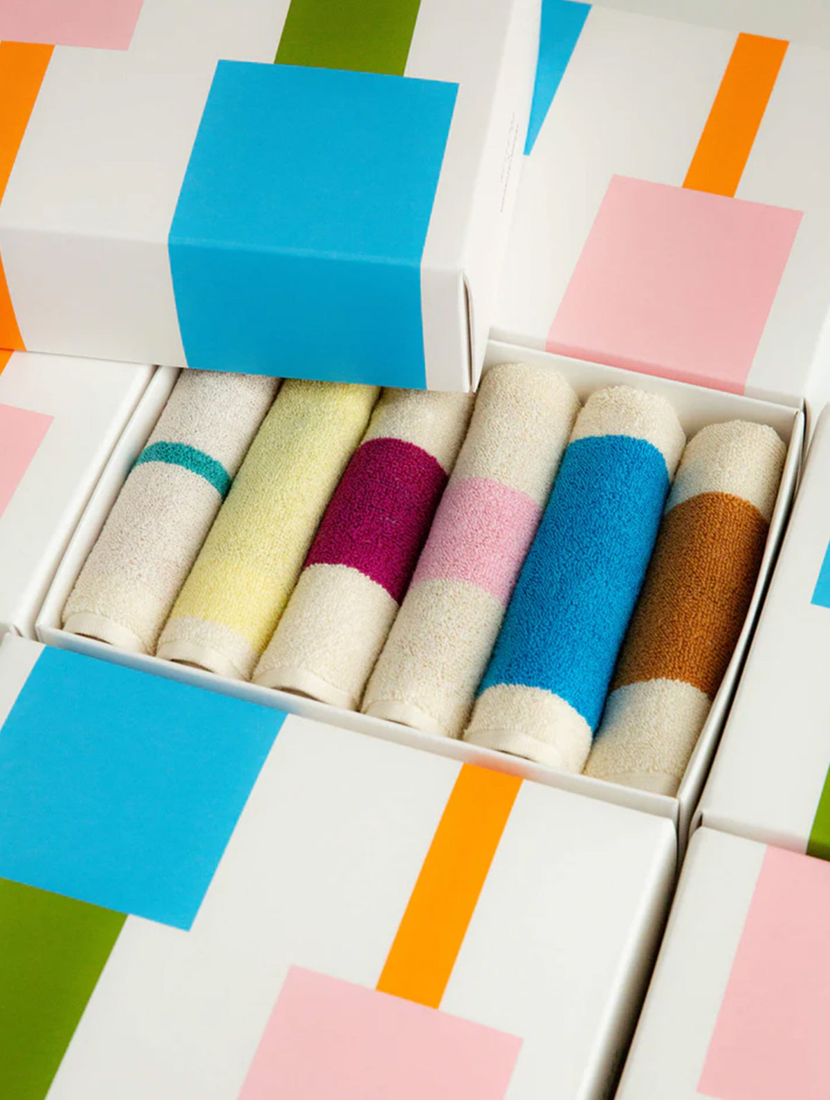 Gästehandtuch Geschenkset - 6 x 30x30