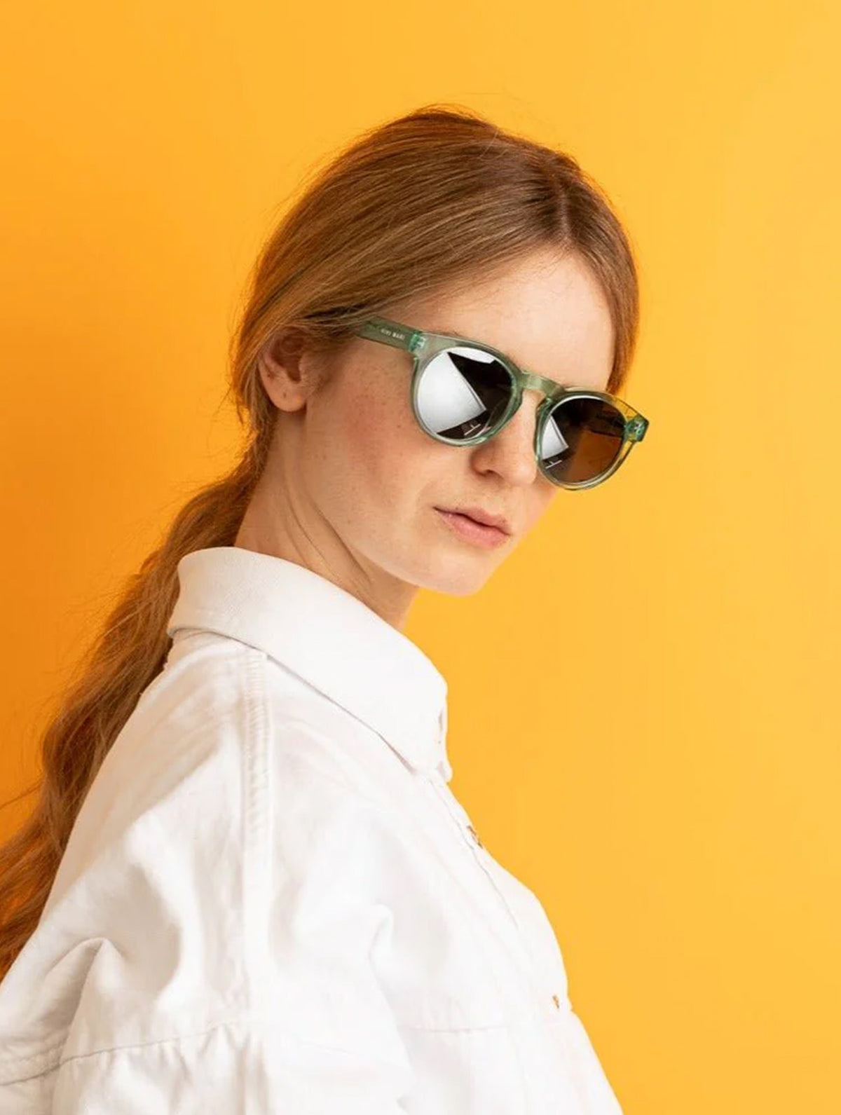 Sonnenbrille "Kiss the Sun" - Transparent Mint