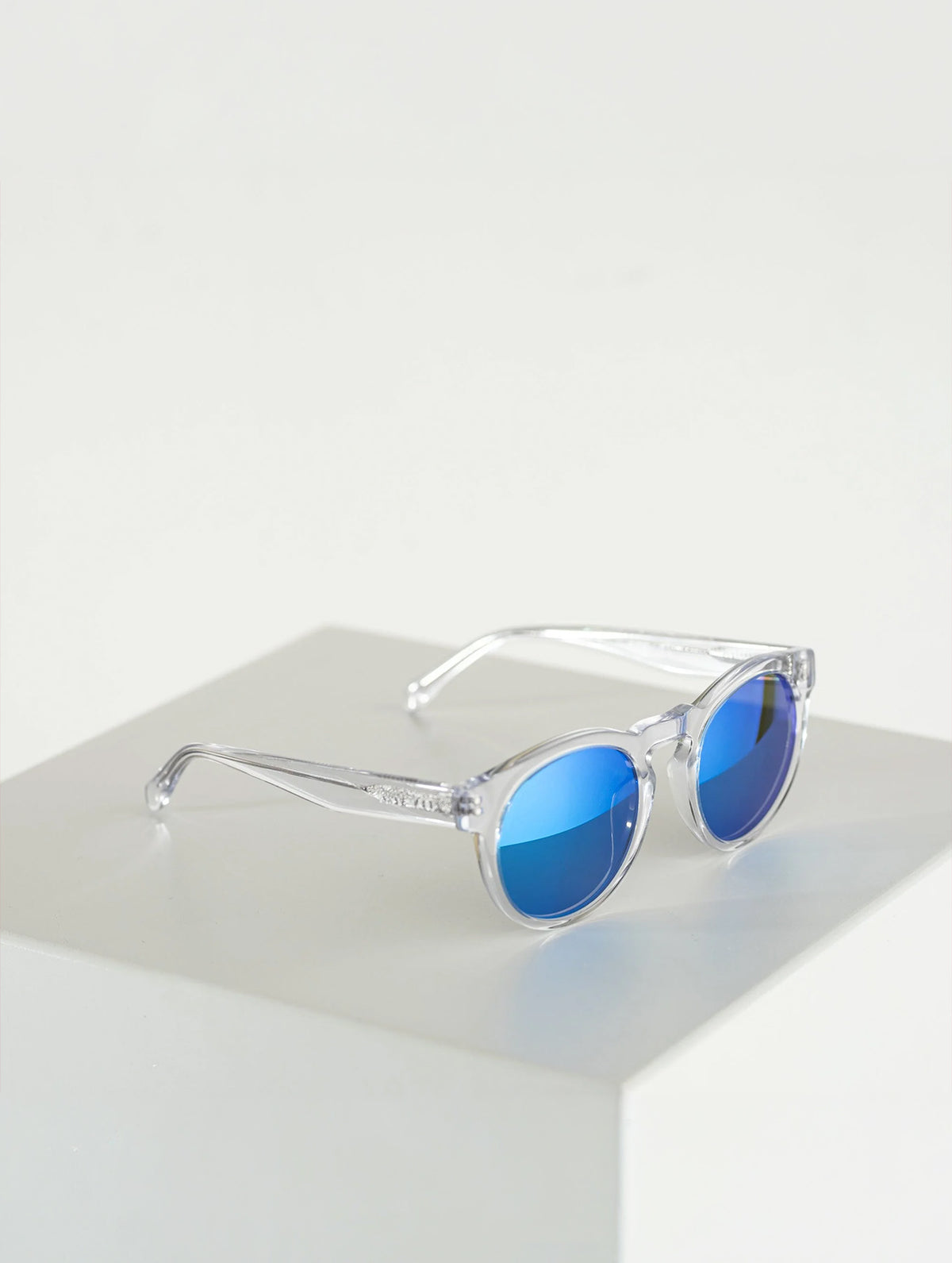 Sonnenbrille "Kiss the Sun" - Transparent Silver Blue