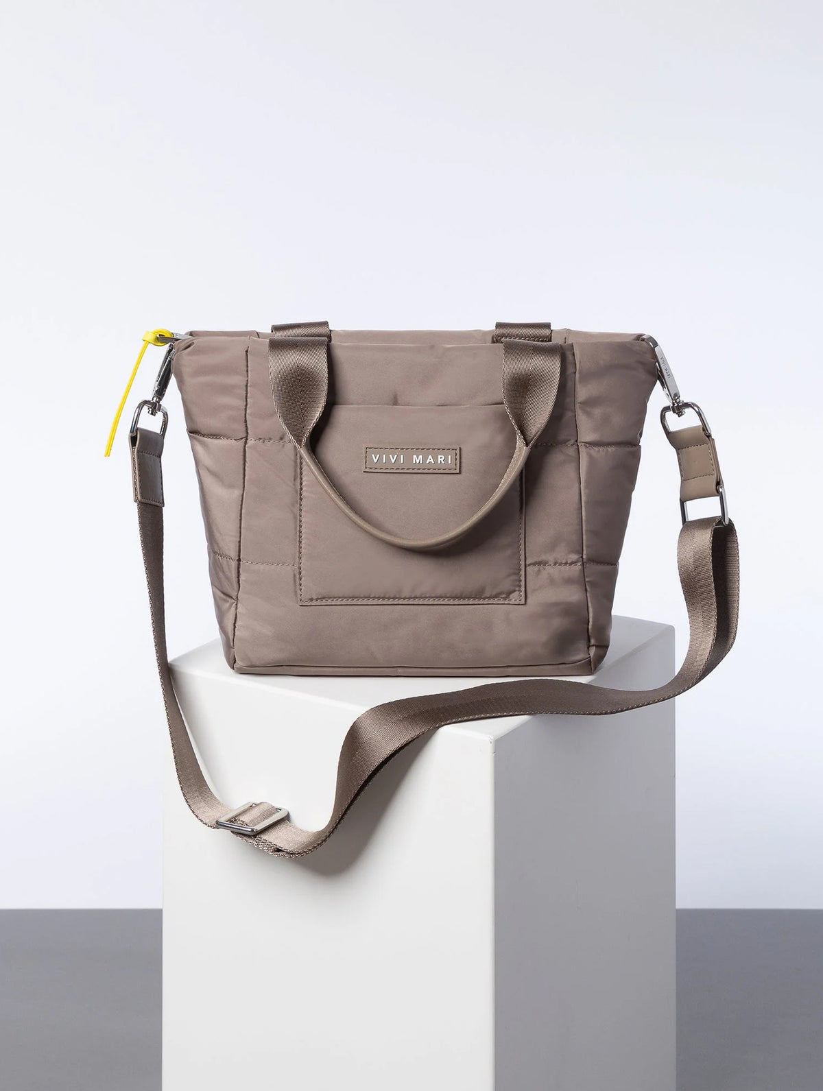 Padded Tote Bag Small - Dark Mushroom