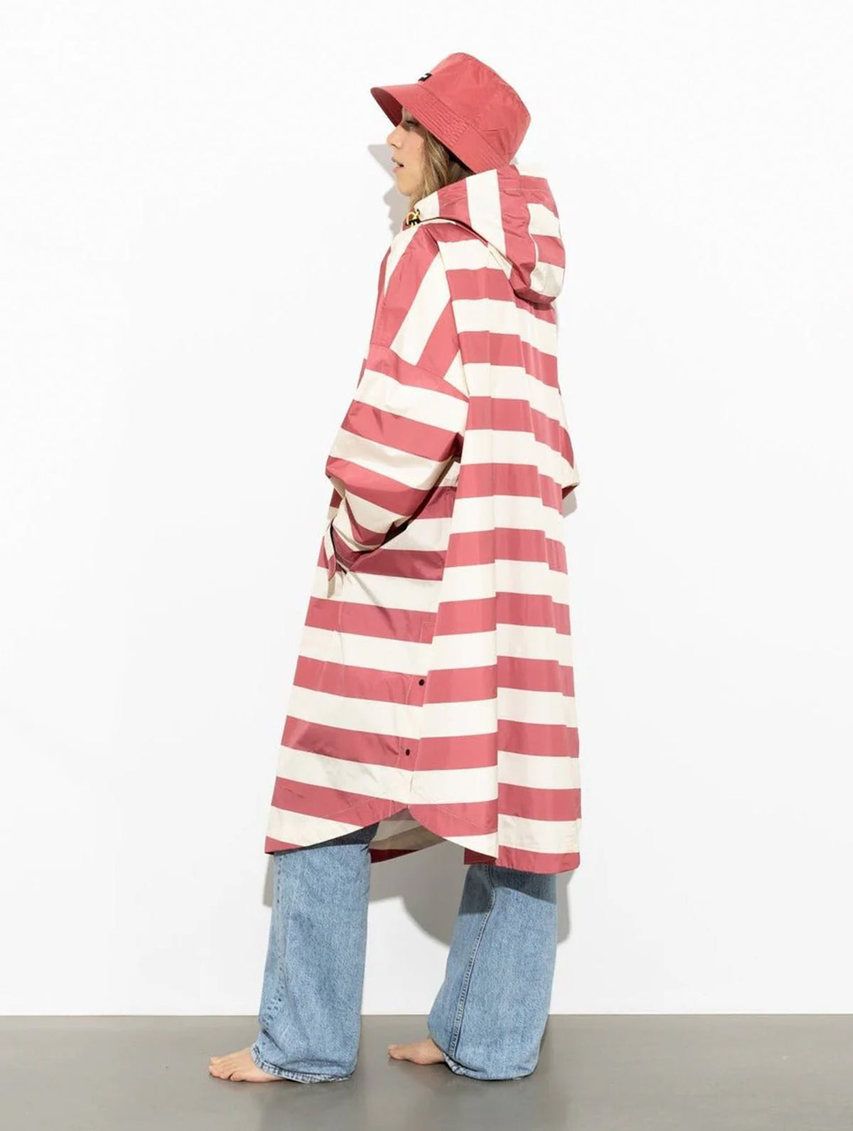 Raincoat - Bold Stripes Blush/Sand