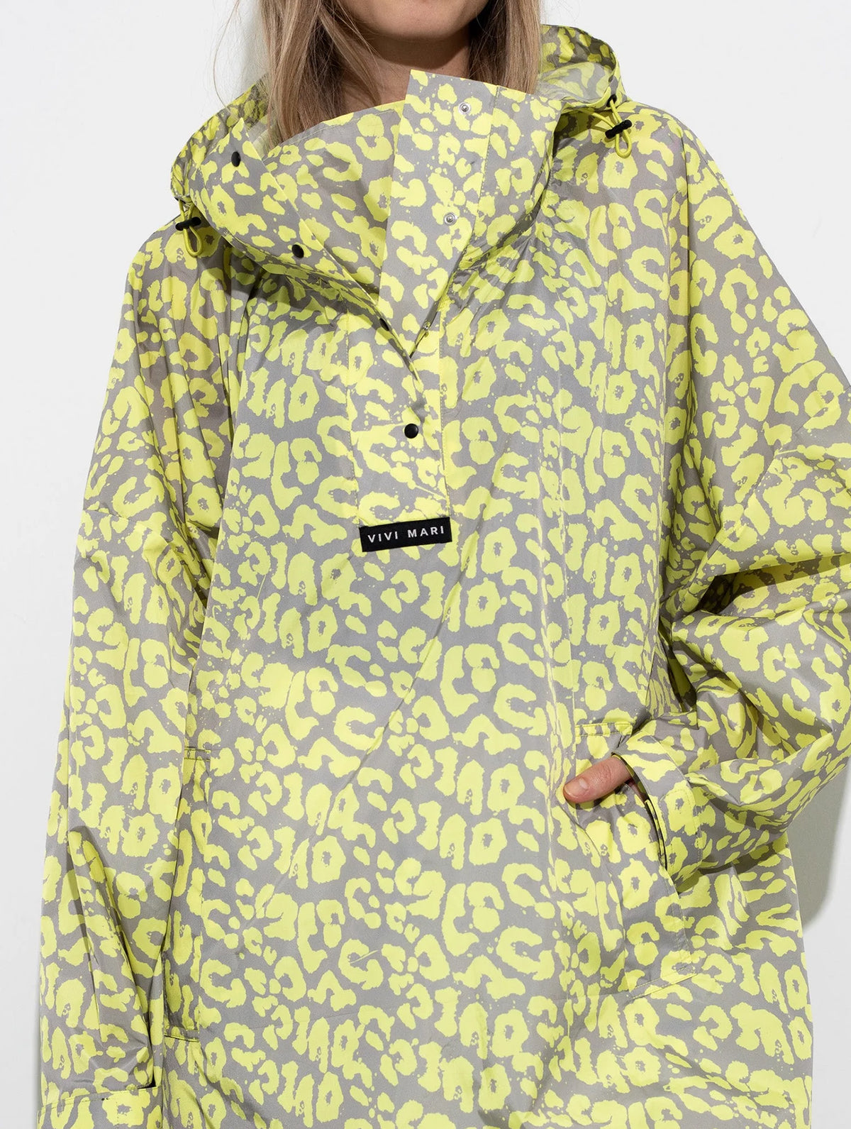 Raincoat - Leo Splashes Yellow/Grey