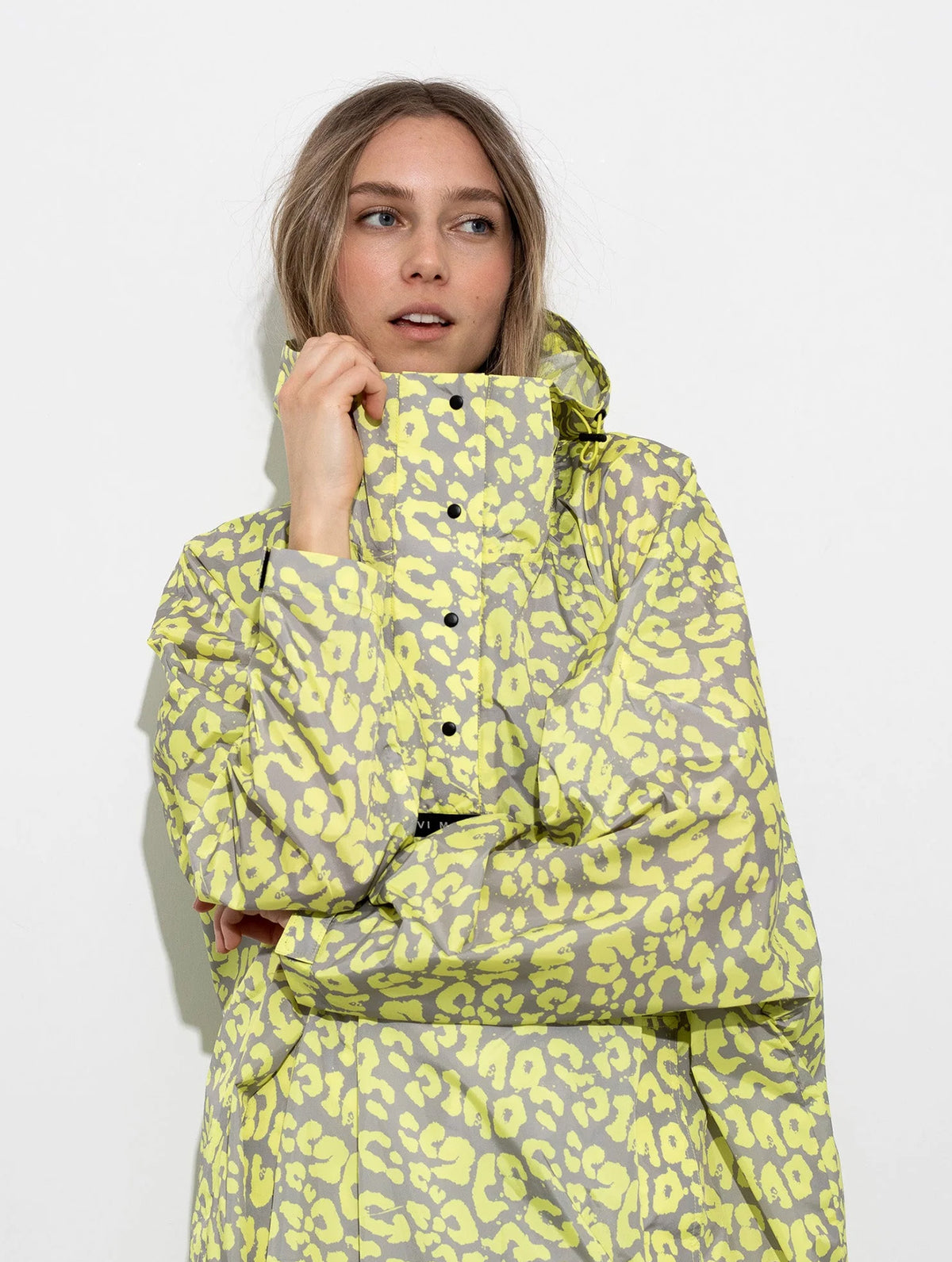 Raincoat - Leo Splashes Yellow/Grey