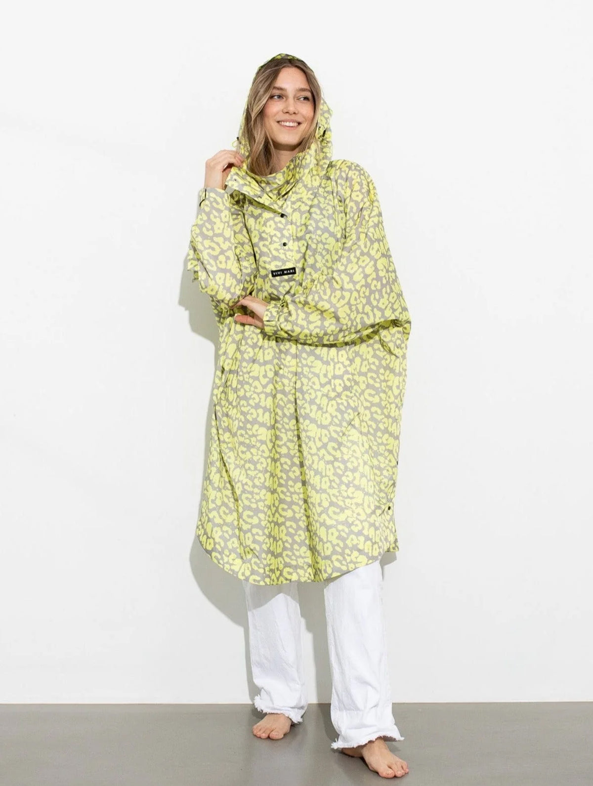 Raincoat - Leo Splashes Yellow/Grey