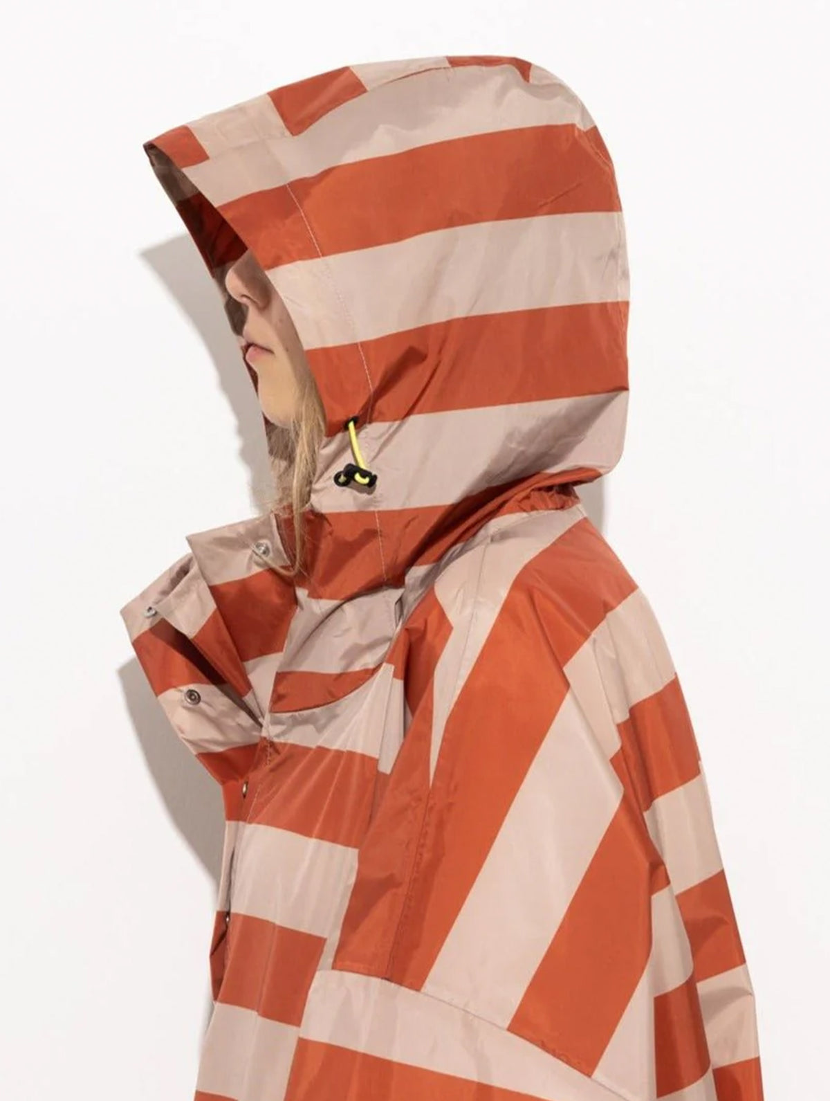 Raincoat - Bold Stripes Cinnamon/Latte