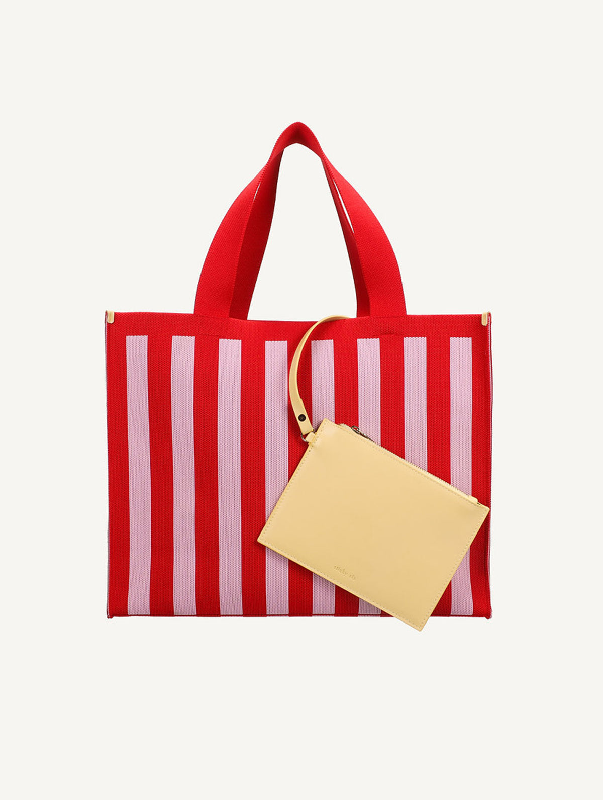 Shopper - Knitted Stripes | Cérise + Ballet