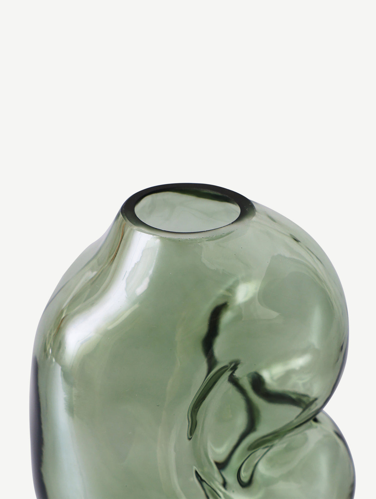 "Gleam" Glasvase - Olive